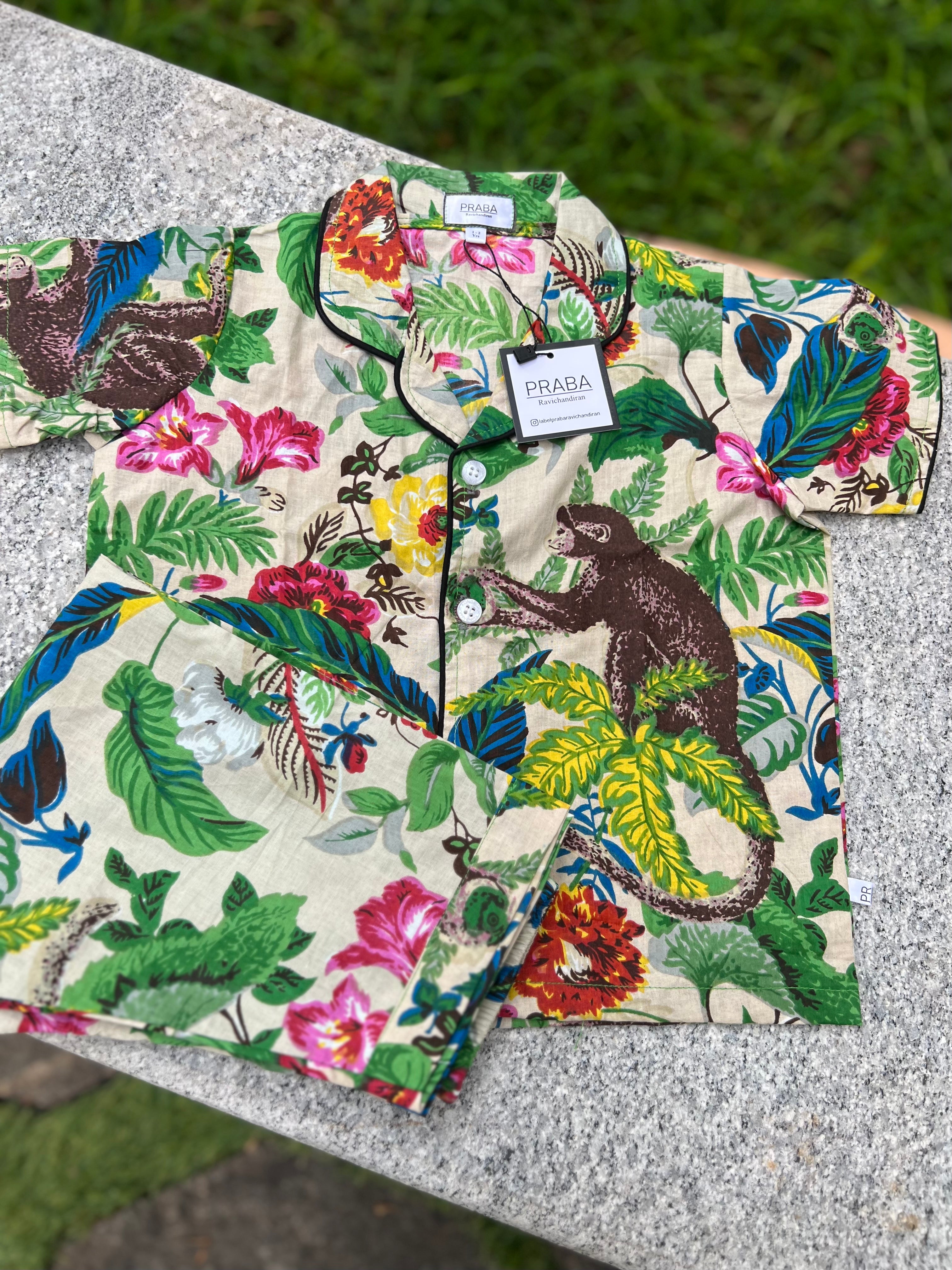 Forest Print Night Suit