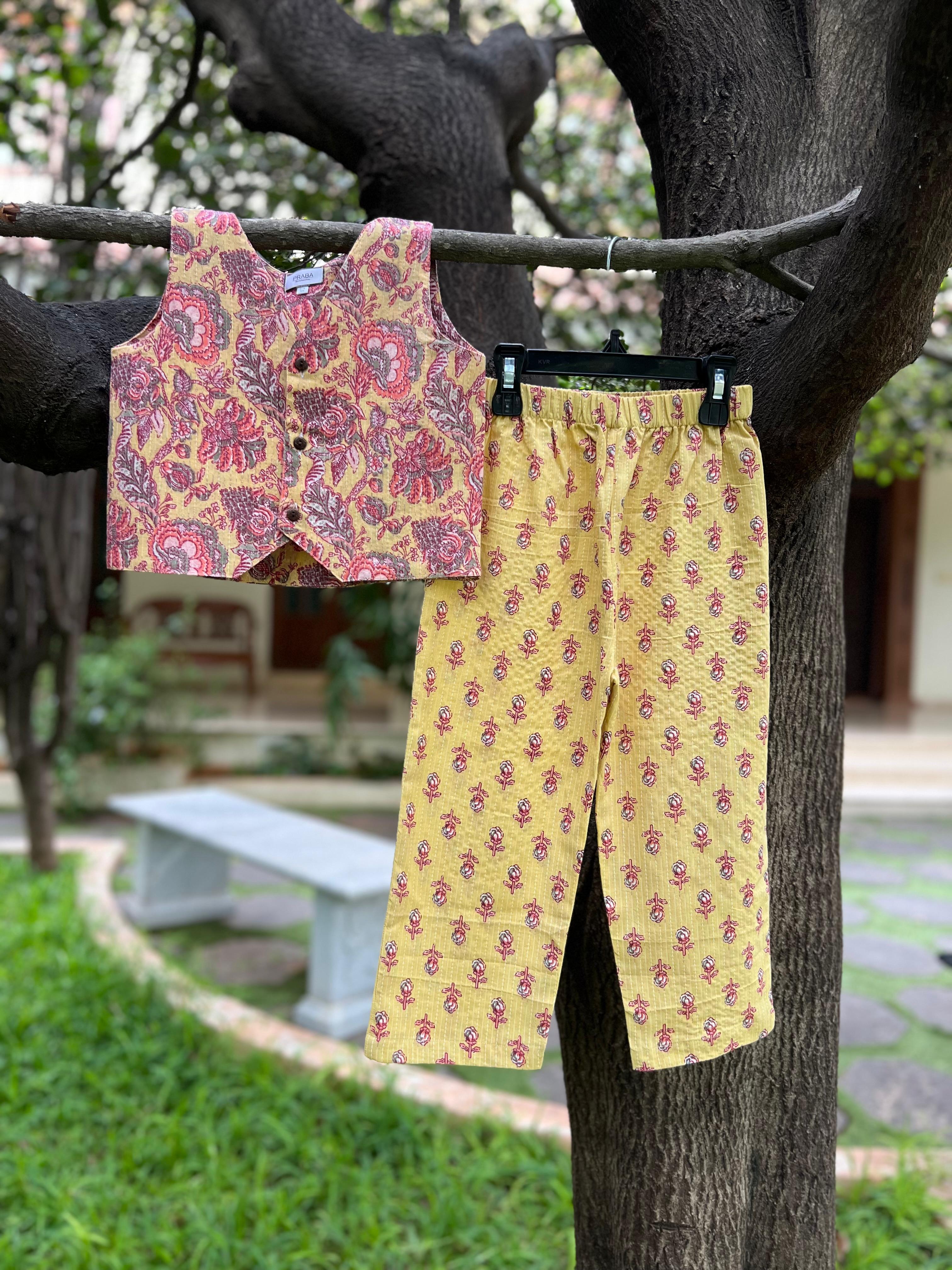 Vest-Top and Full Pant Set