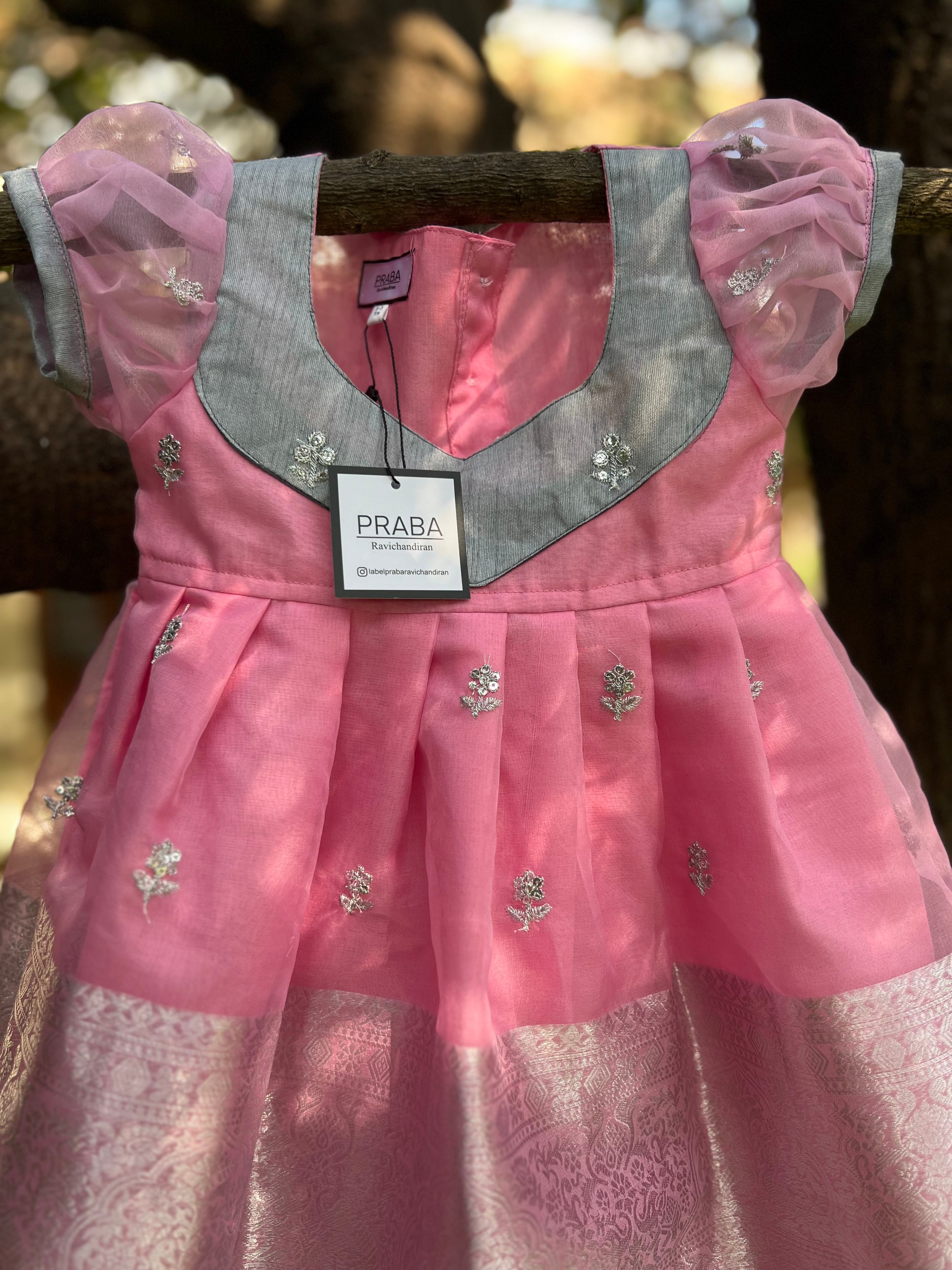Pink Organza Frock