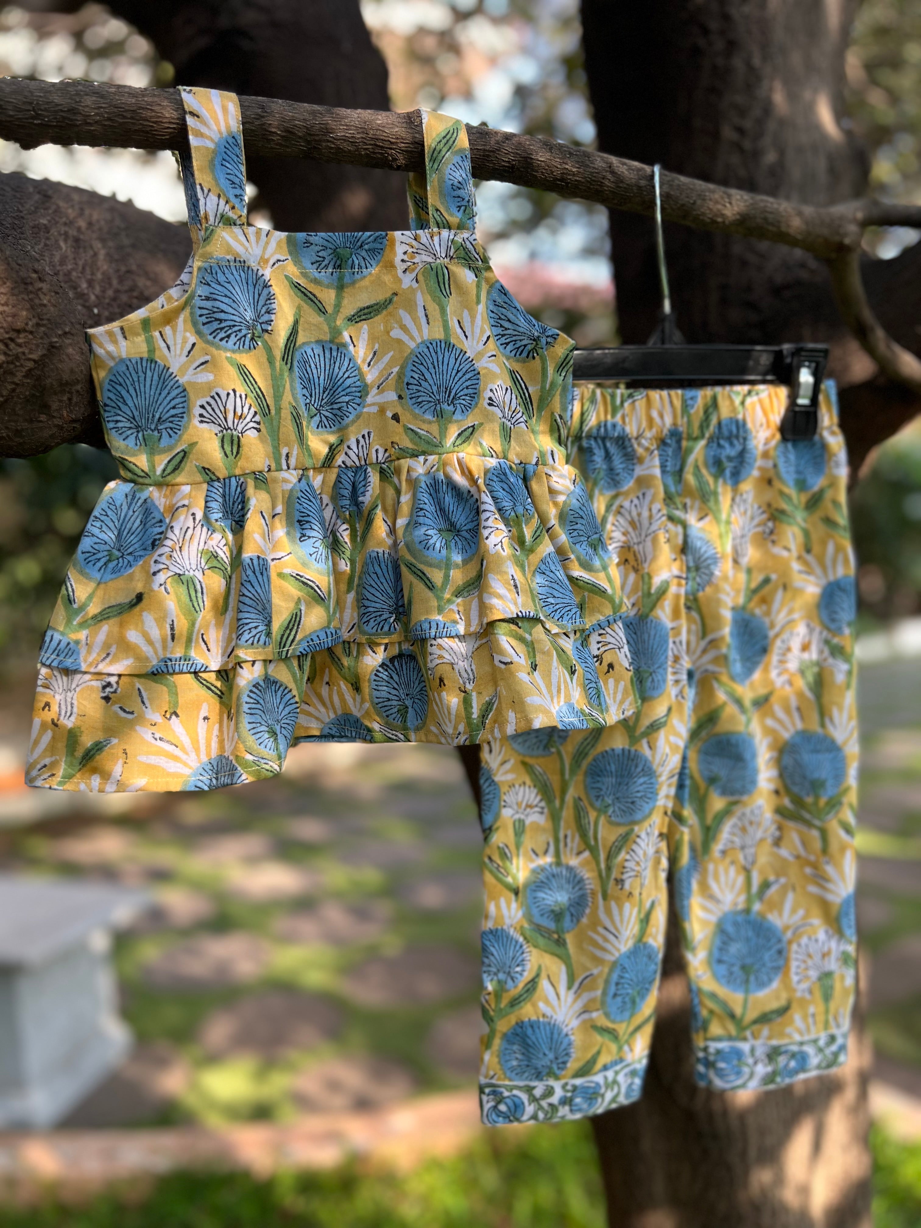 Double Frill Top and Full Pants