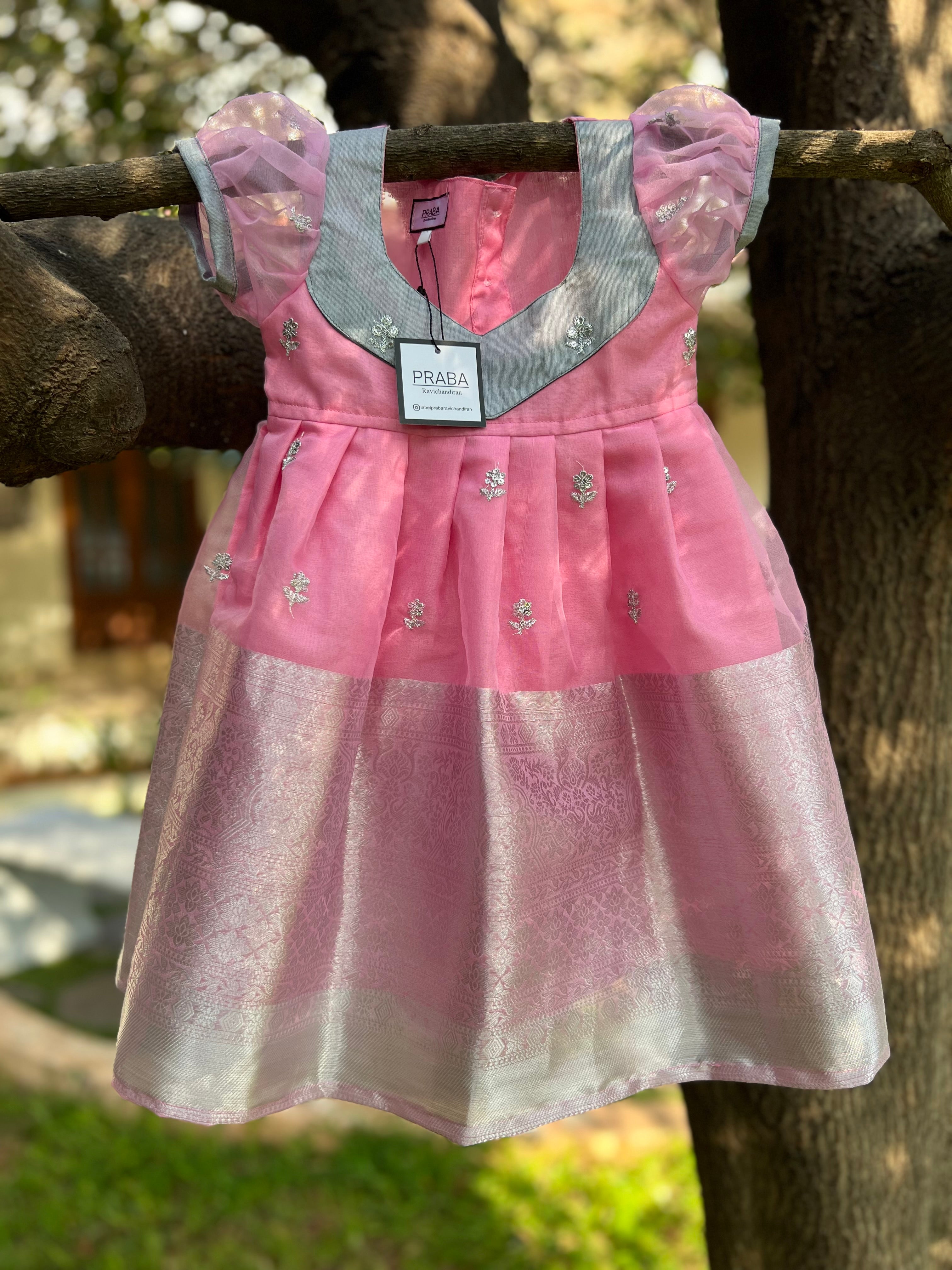 Pink Organza Frock