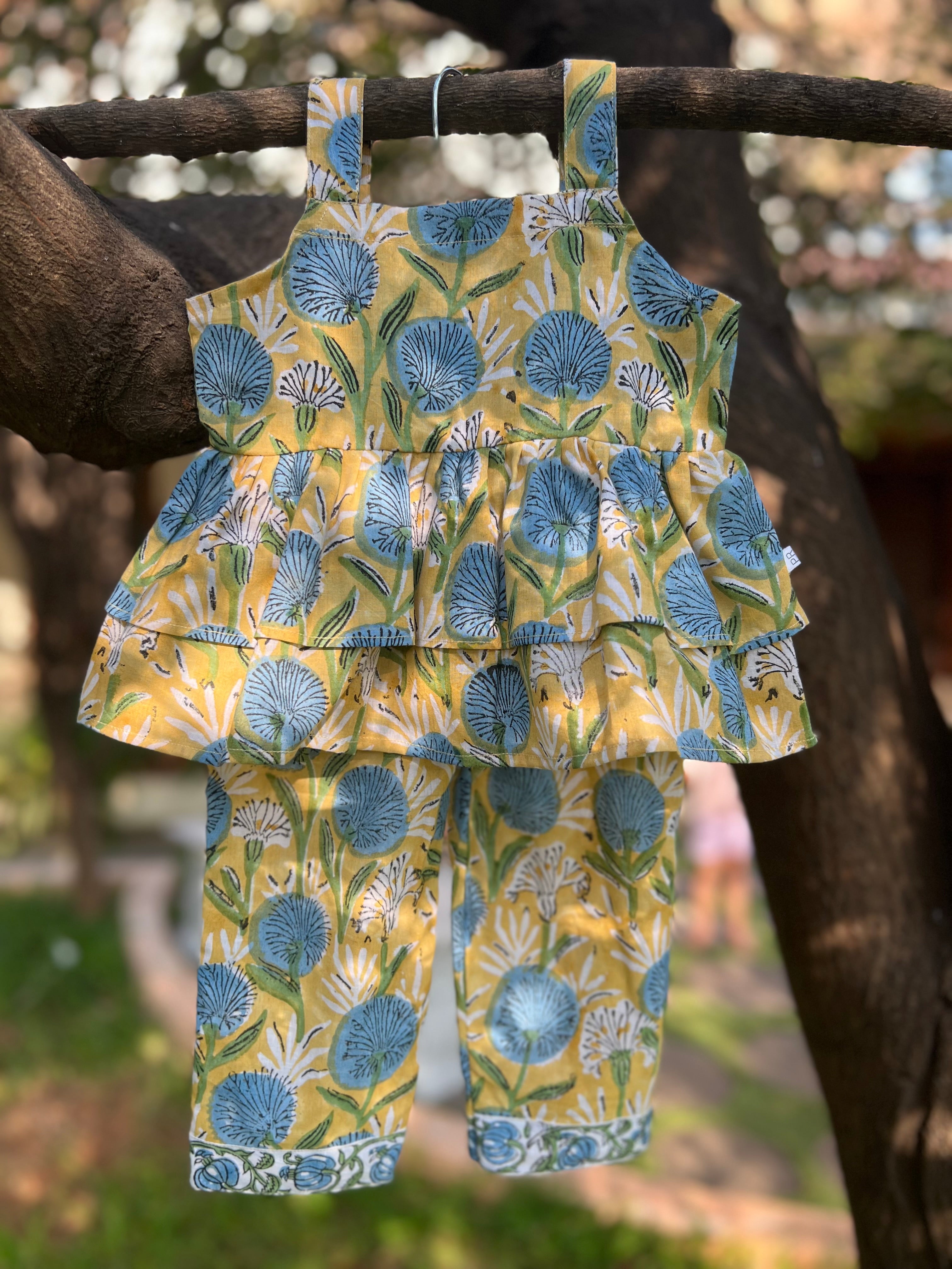 Double Frill Top and Full Pants