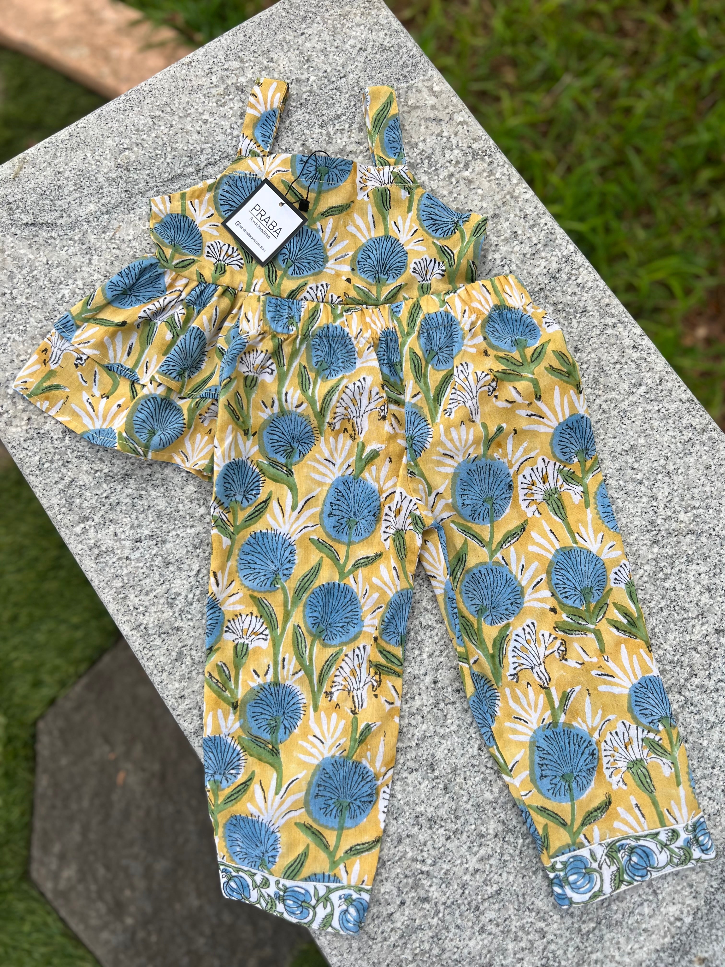 Double Frill Top and Full Pants