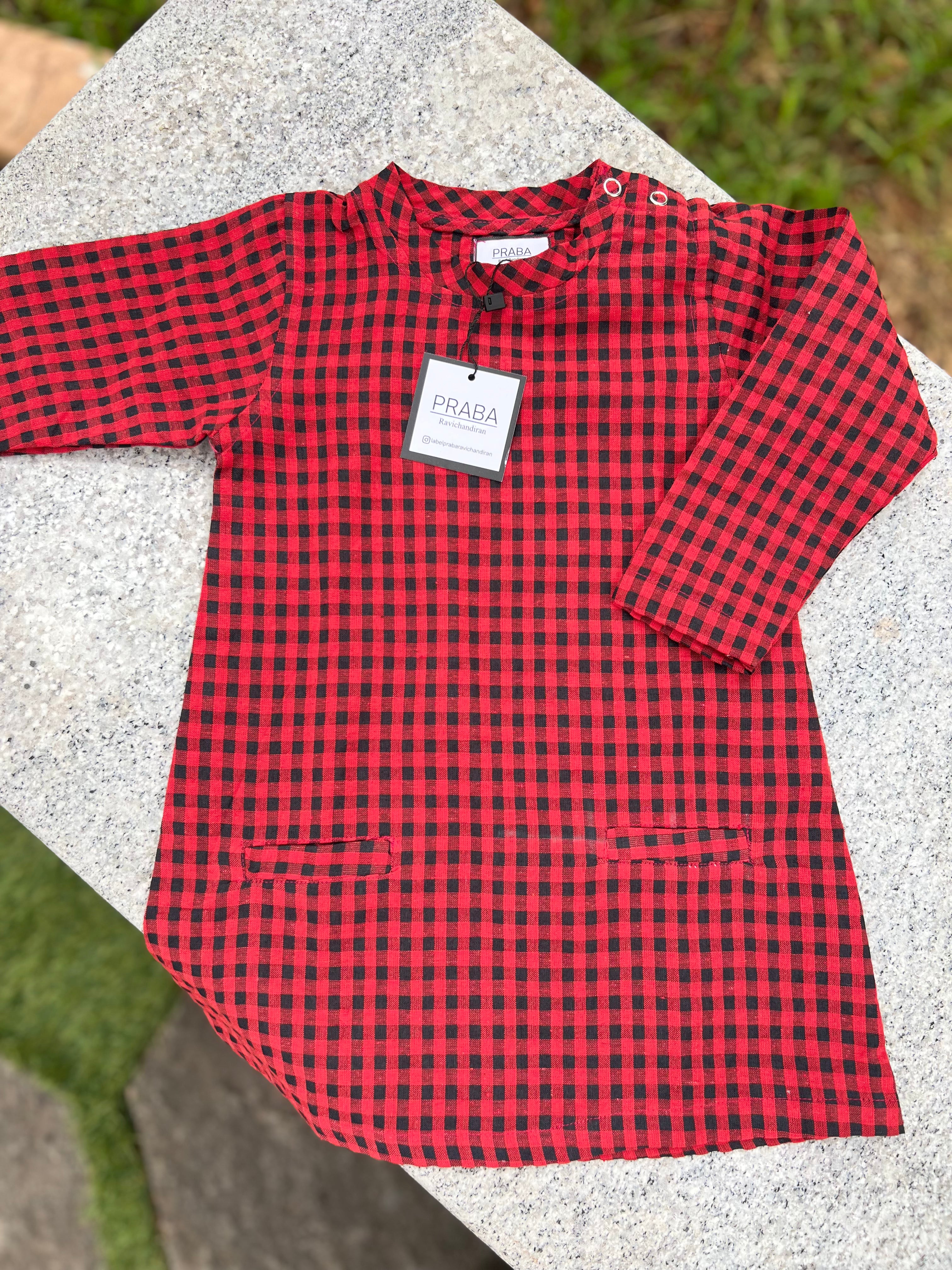 A-Line Frock with closed neck