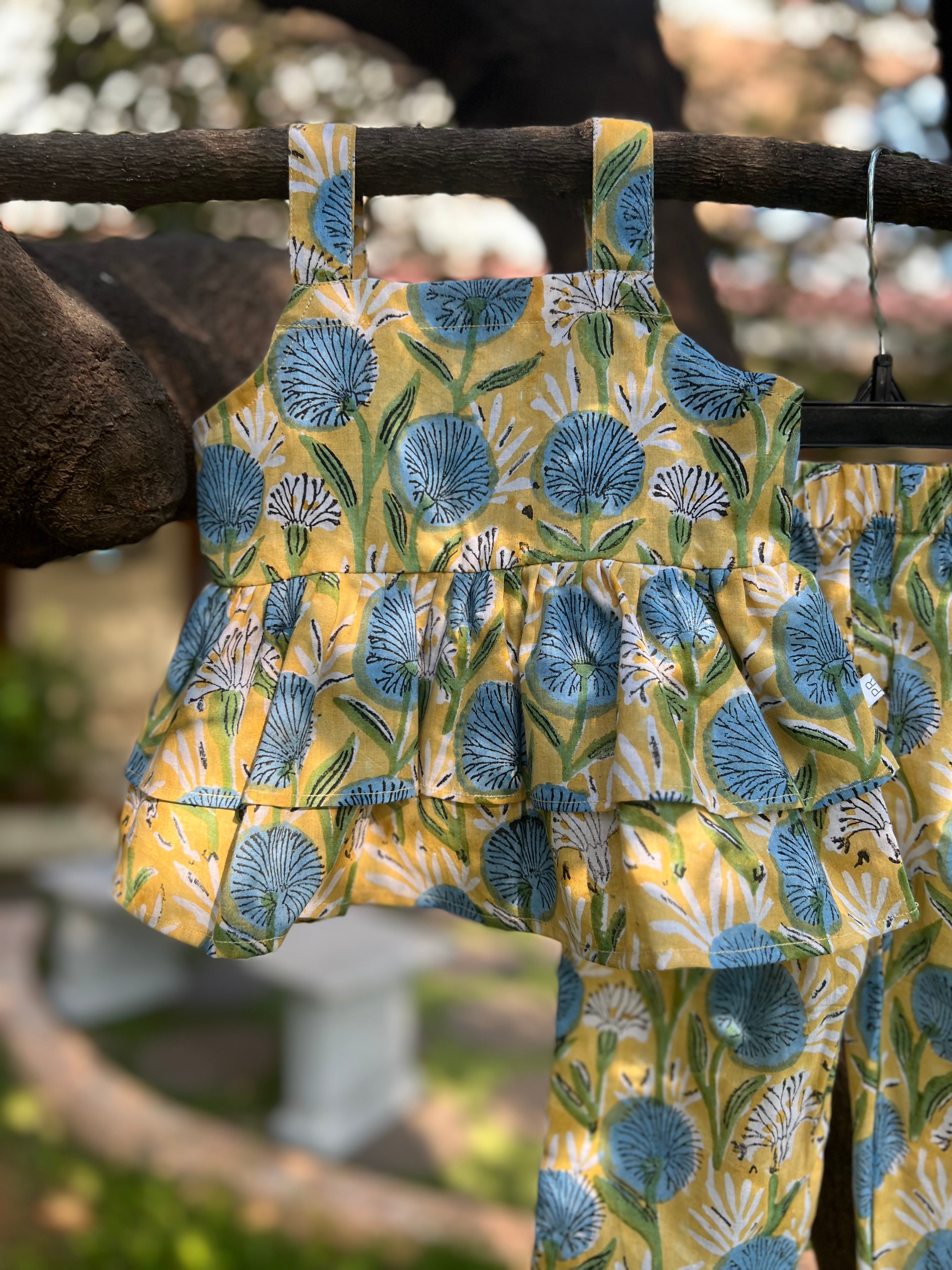 Double Frill Top and Full Pants