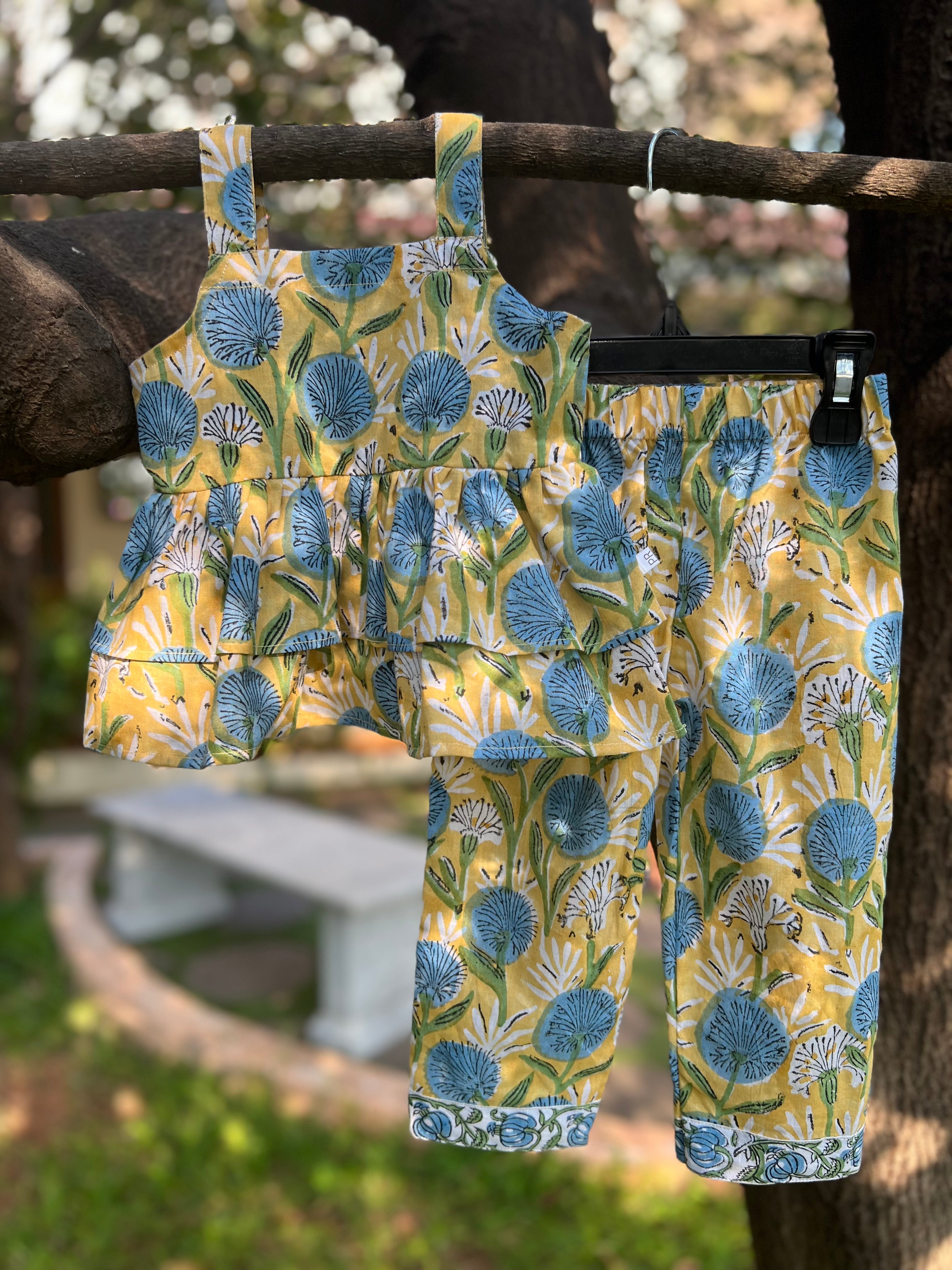 Double Frill Top and Full Pants