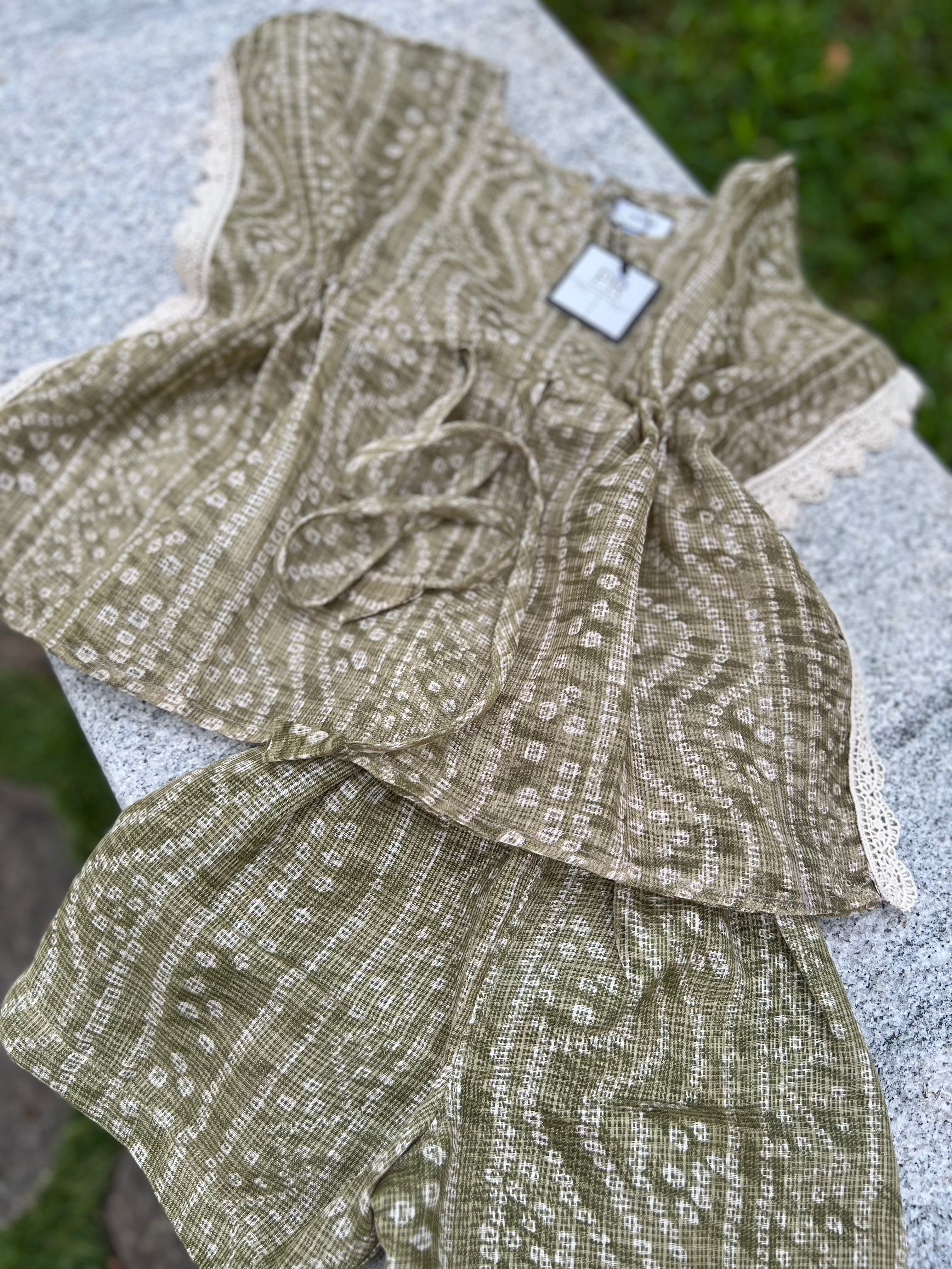 Kaftan Co-ords Green