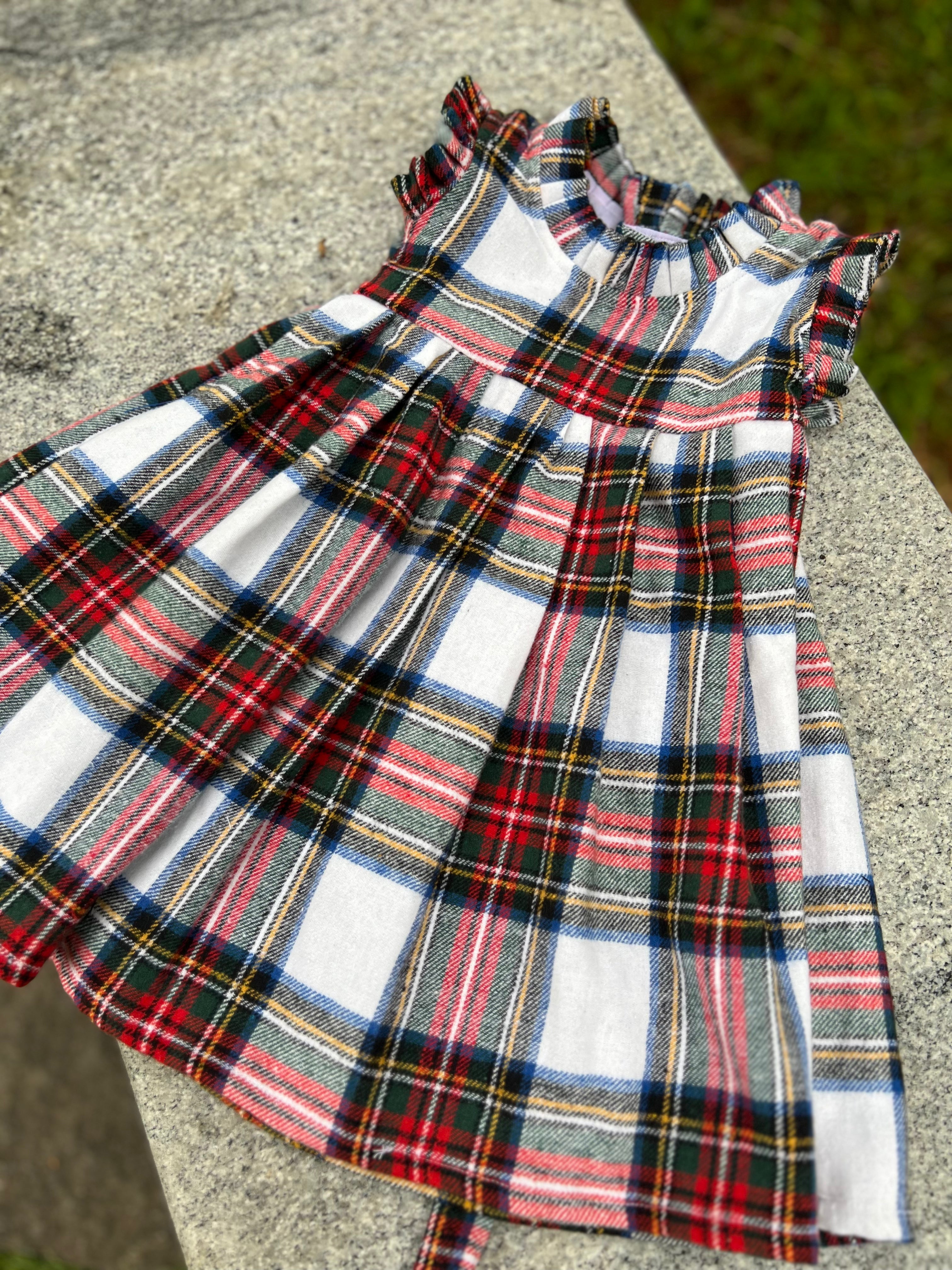 Woolen plaid Frock
