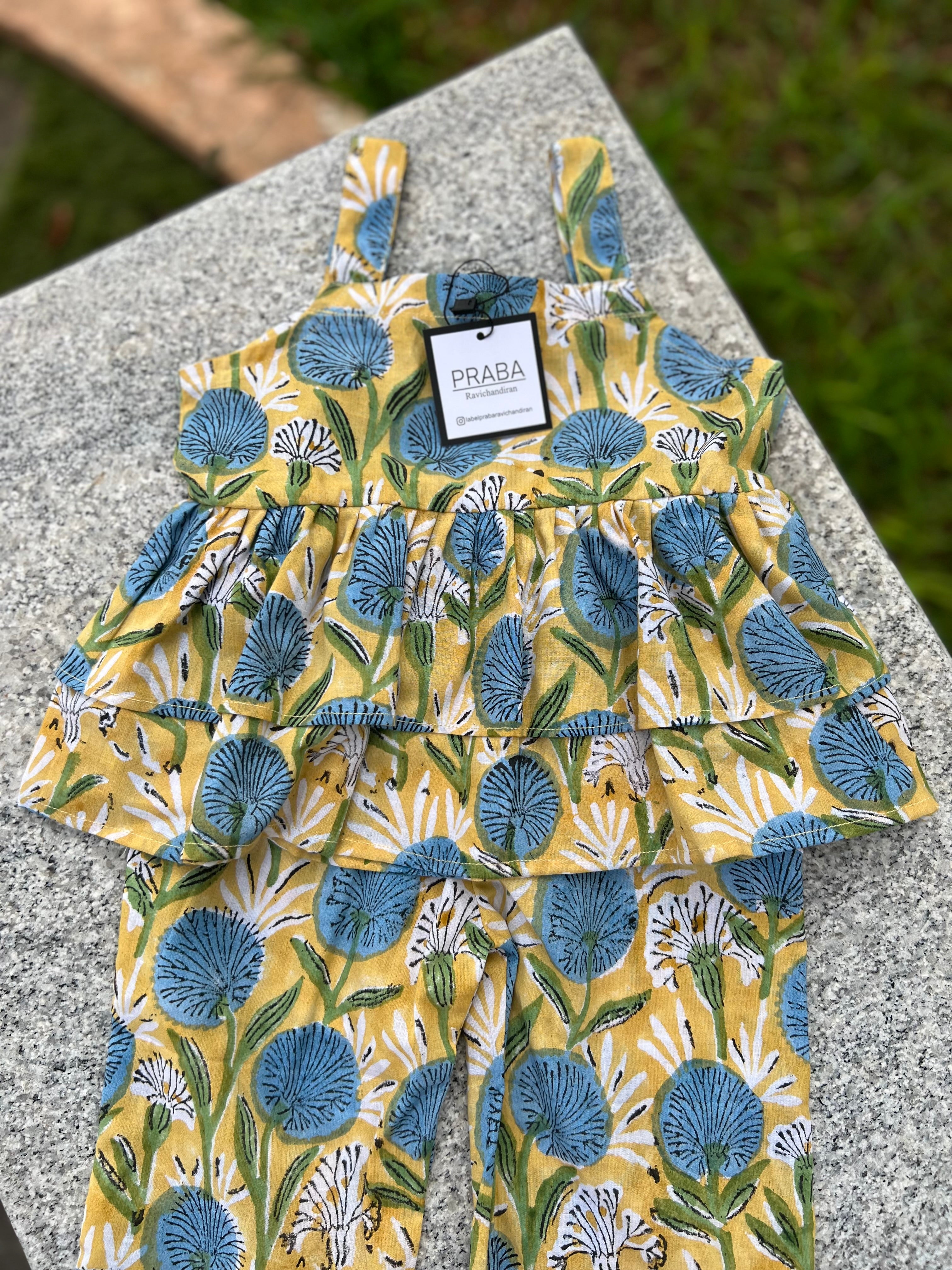 Double Frill Top and Full Pants