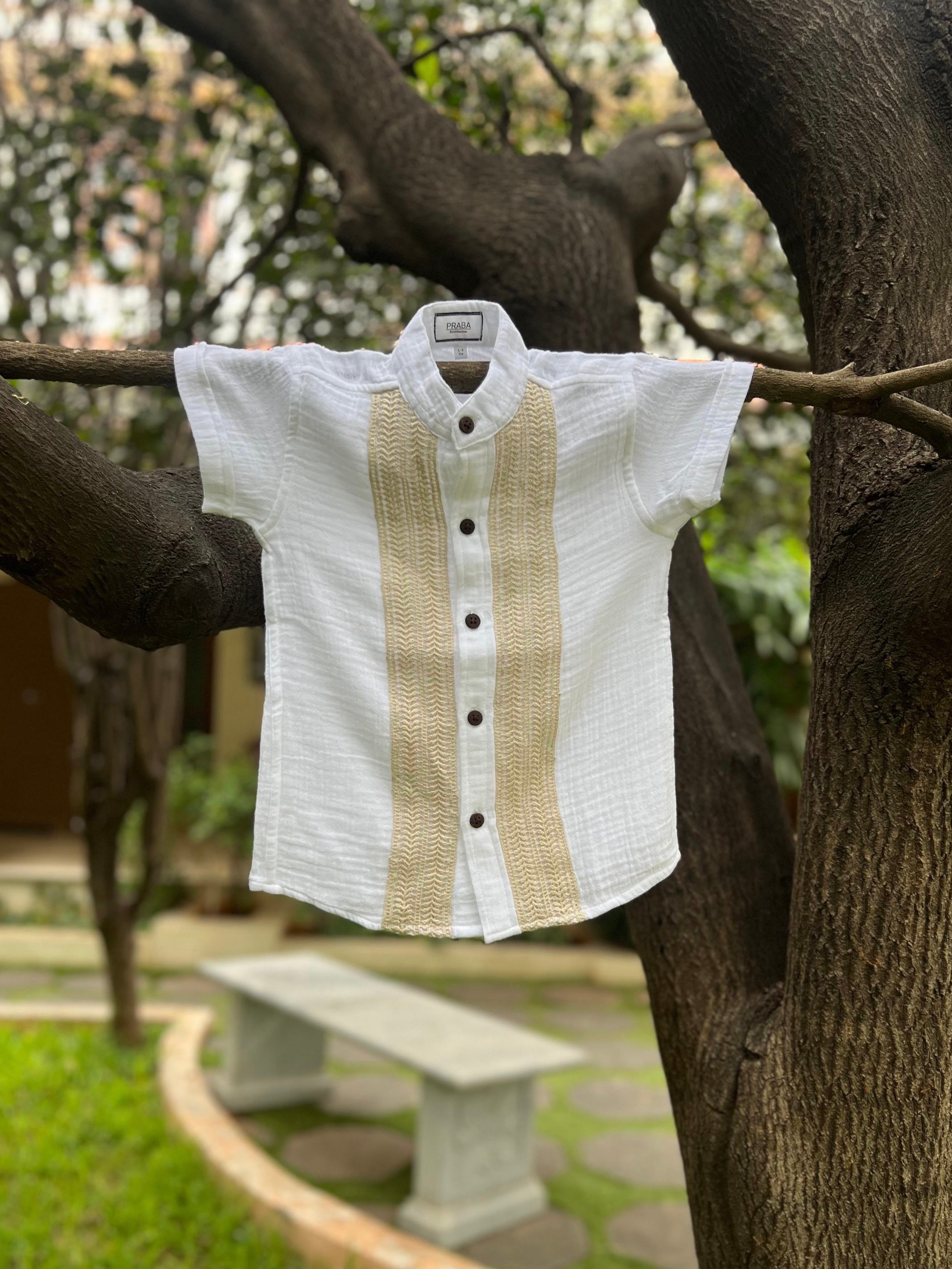 PR’s Signature Style, White Shirt with Lace