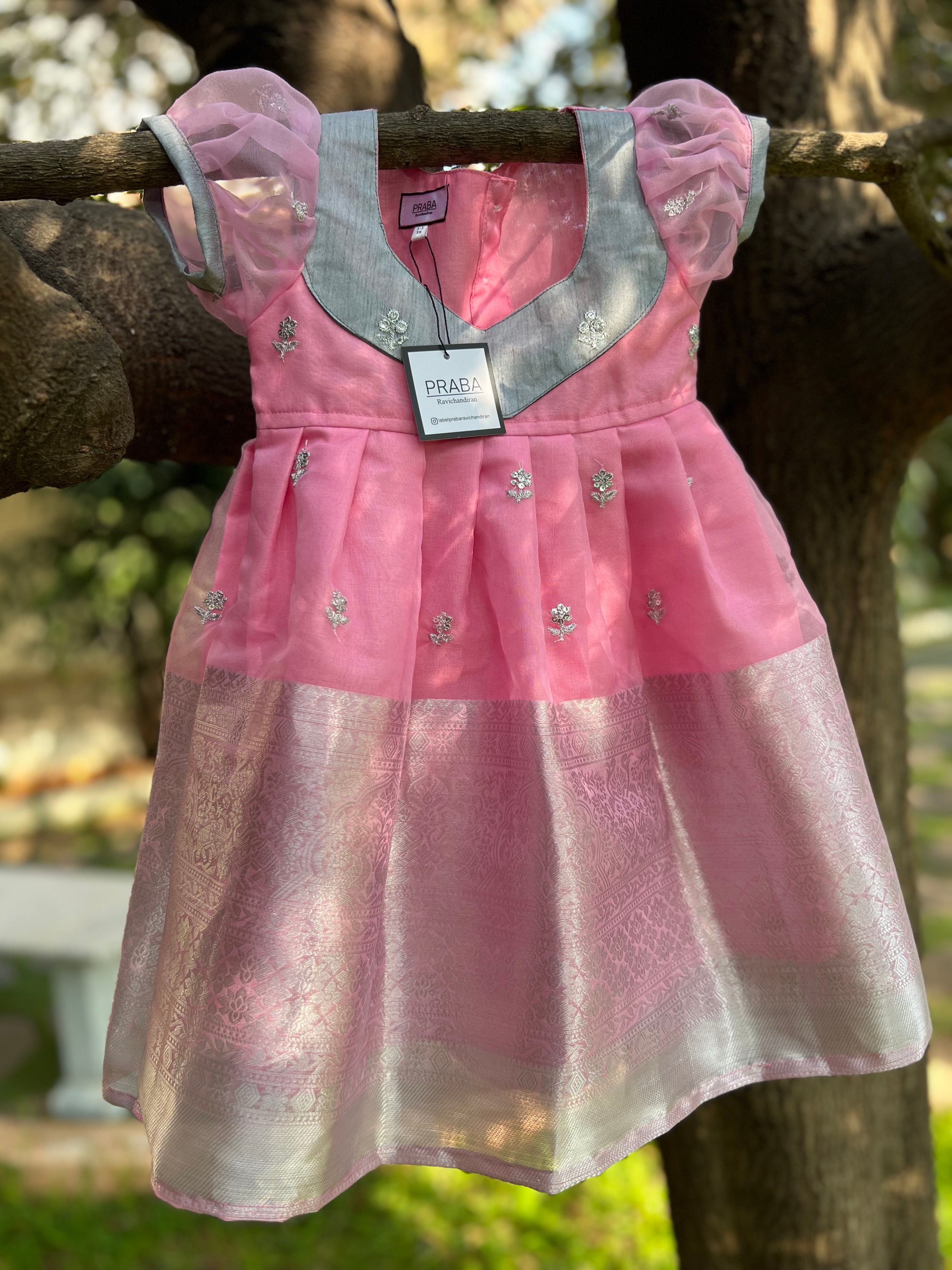 Pink Organza Frock