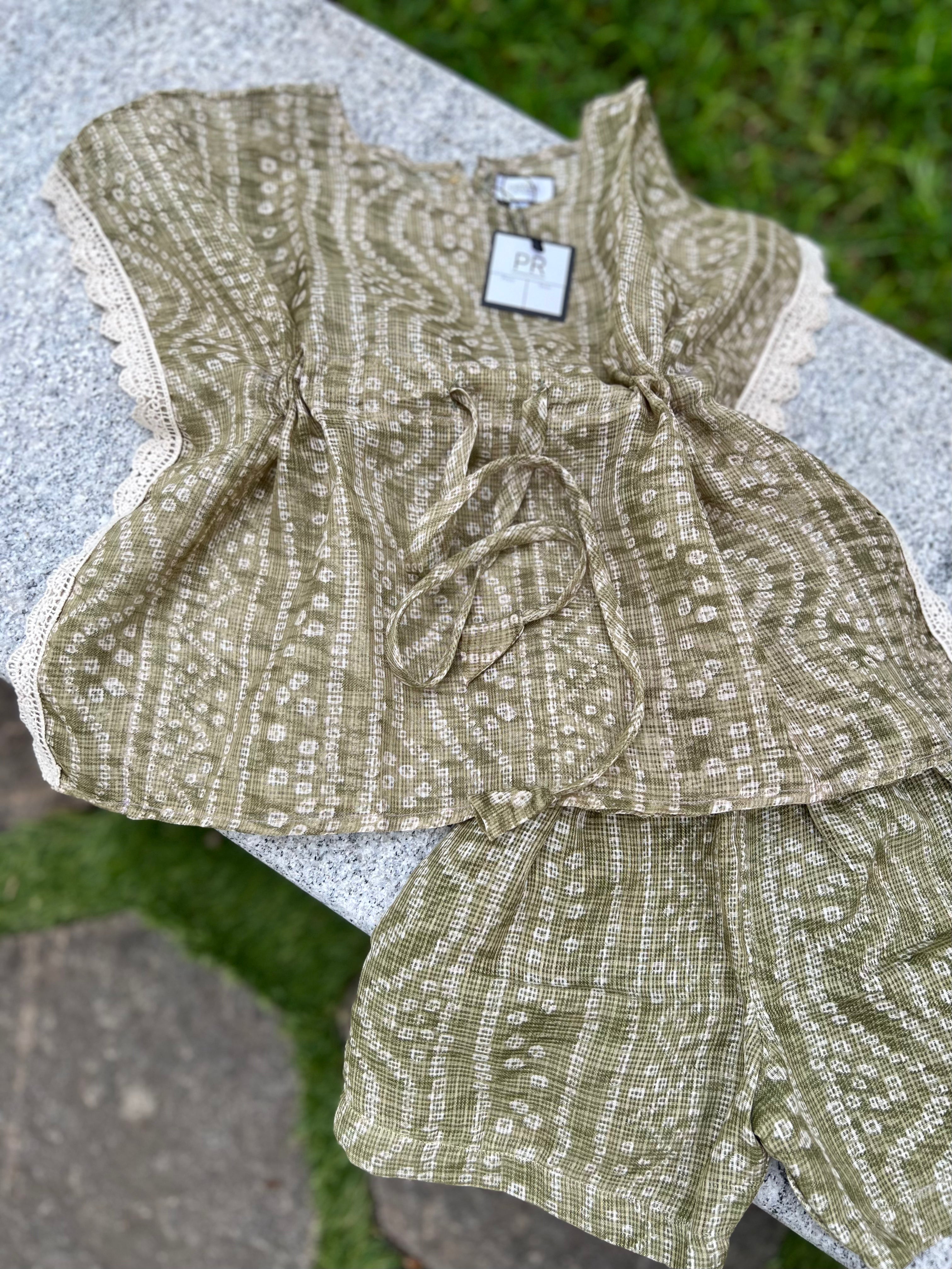 Kaftan Co-ords Green