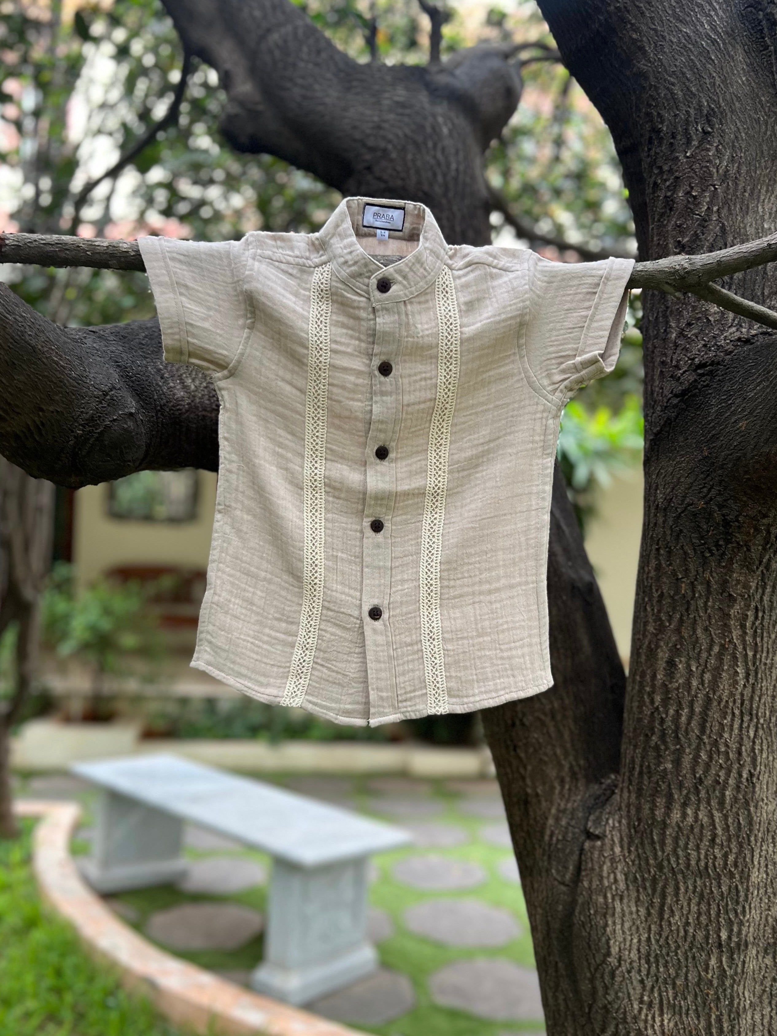 PR’s Signature Style, Cream Shirt with Lace