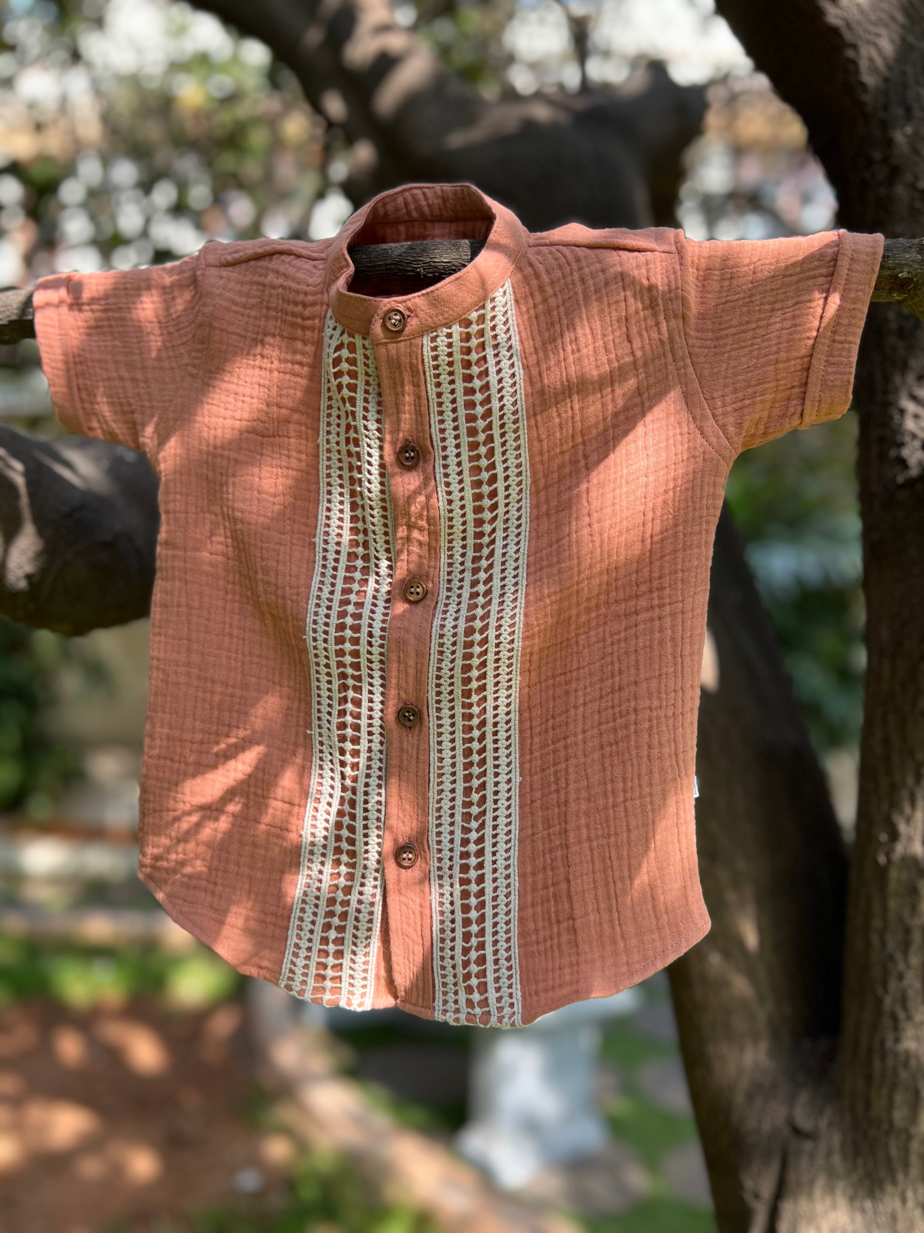 PR’s Signature Style, Soft Maroon with  Lace