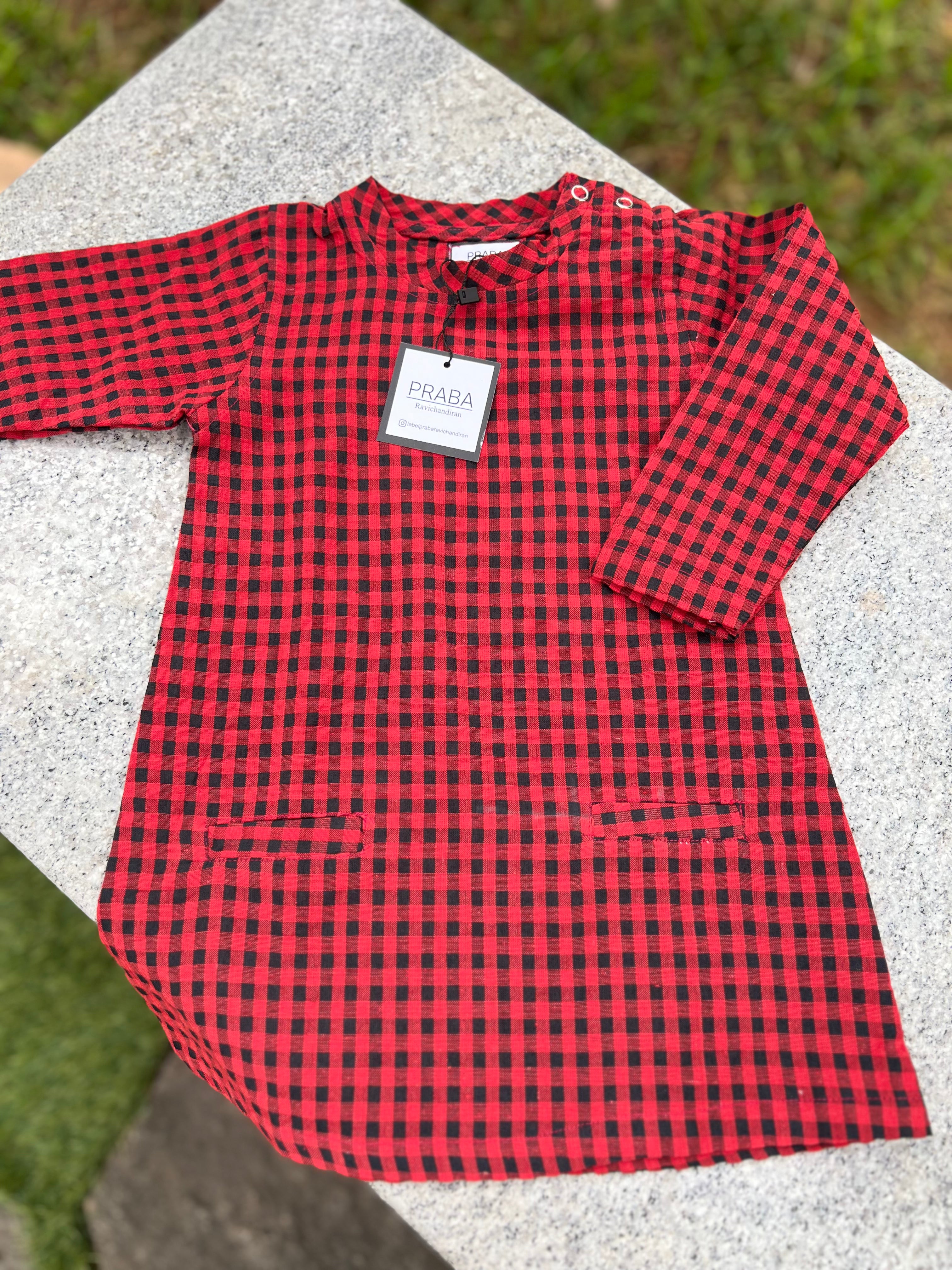 A-Line Frock with closed neck