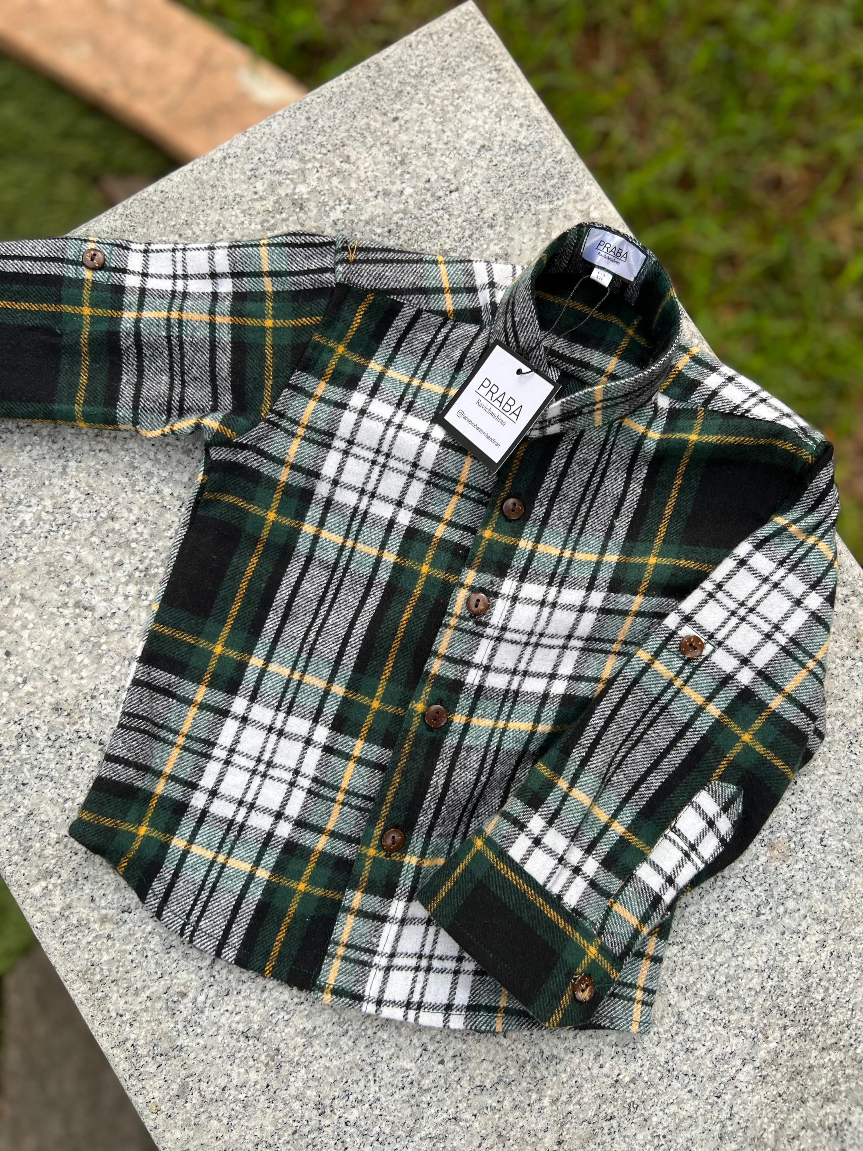 Woolen Plaid warm Shirt