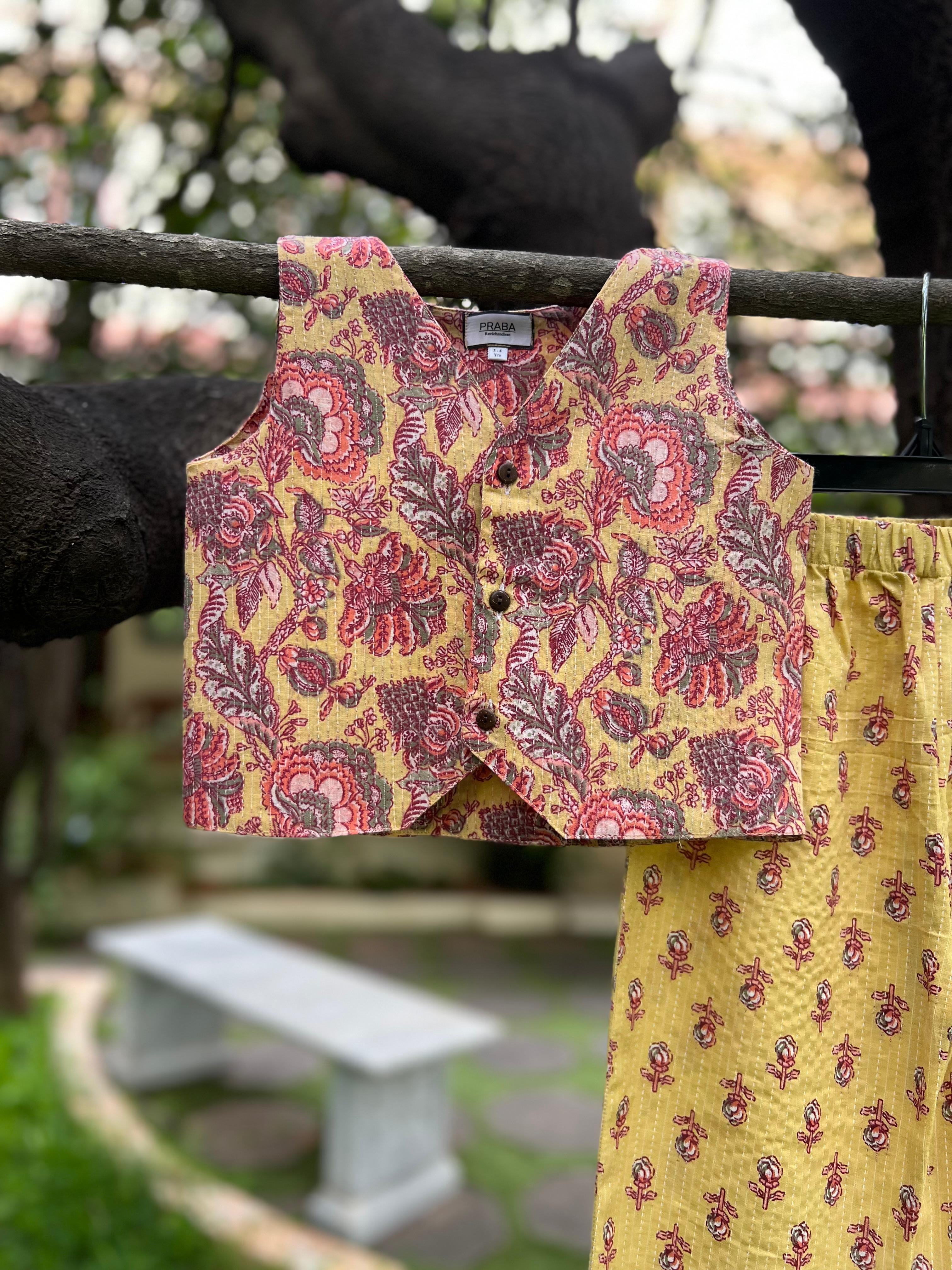 Vest-Top and Full Pant Set