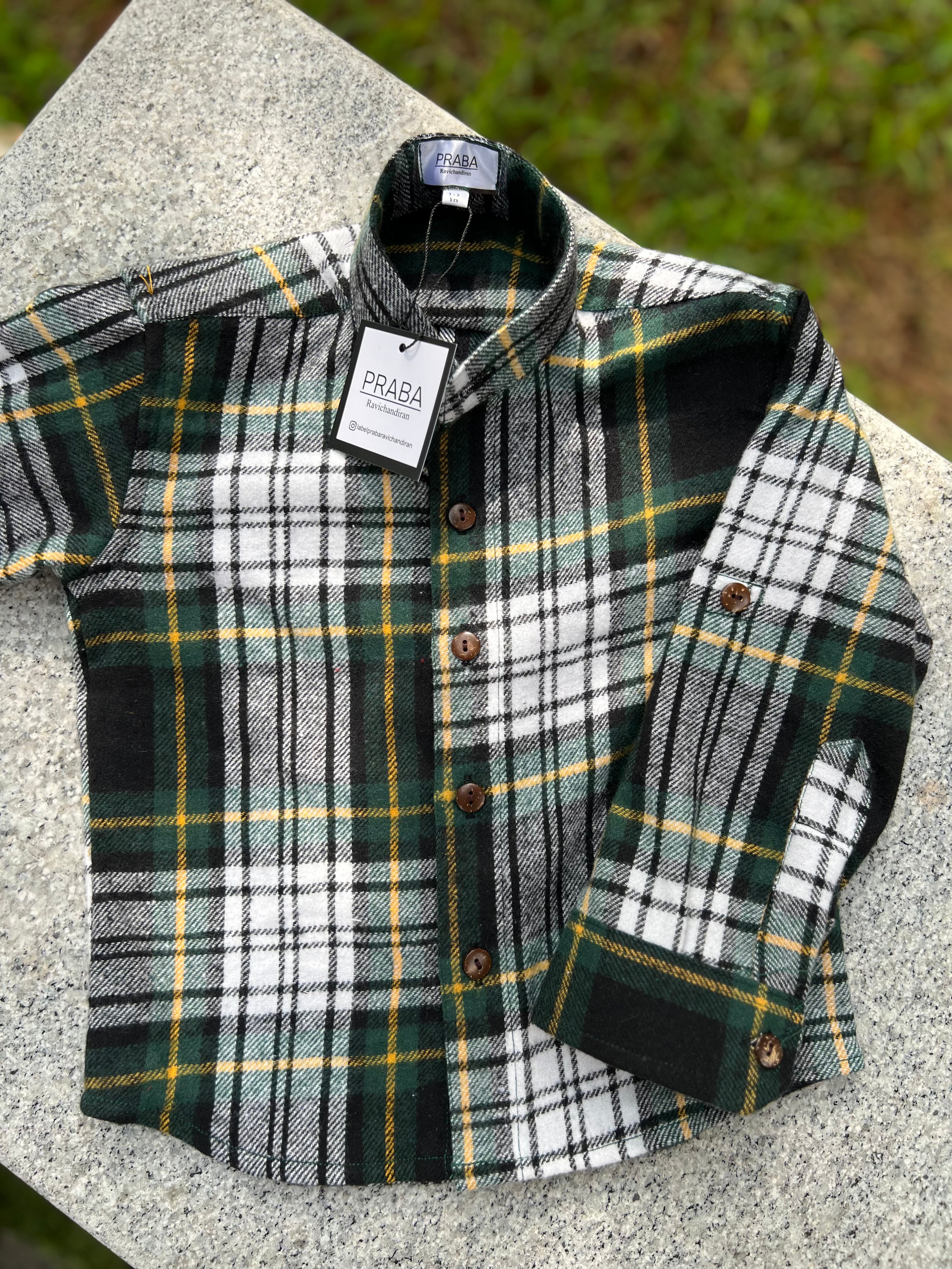 Woolen Plaid warm Shirt