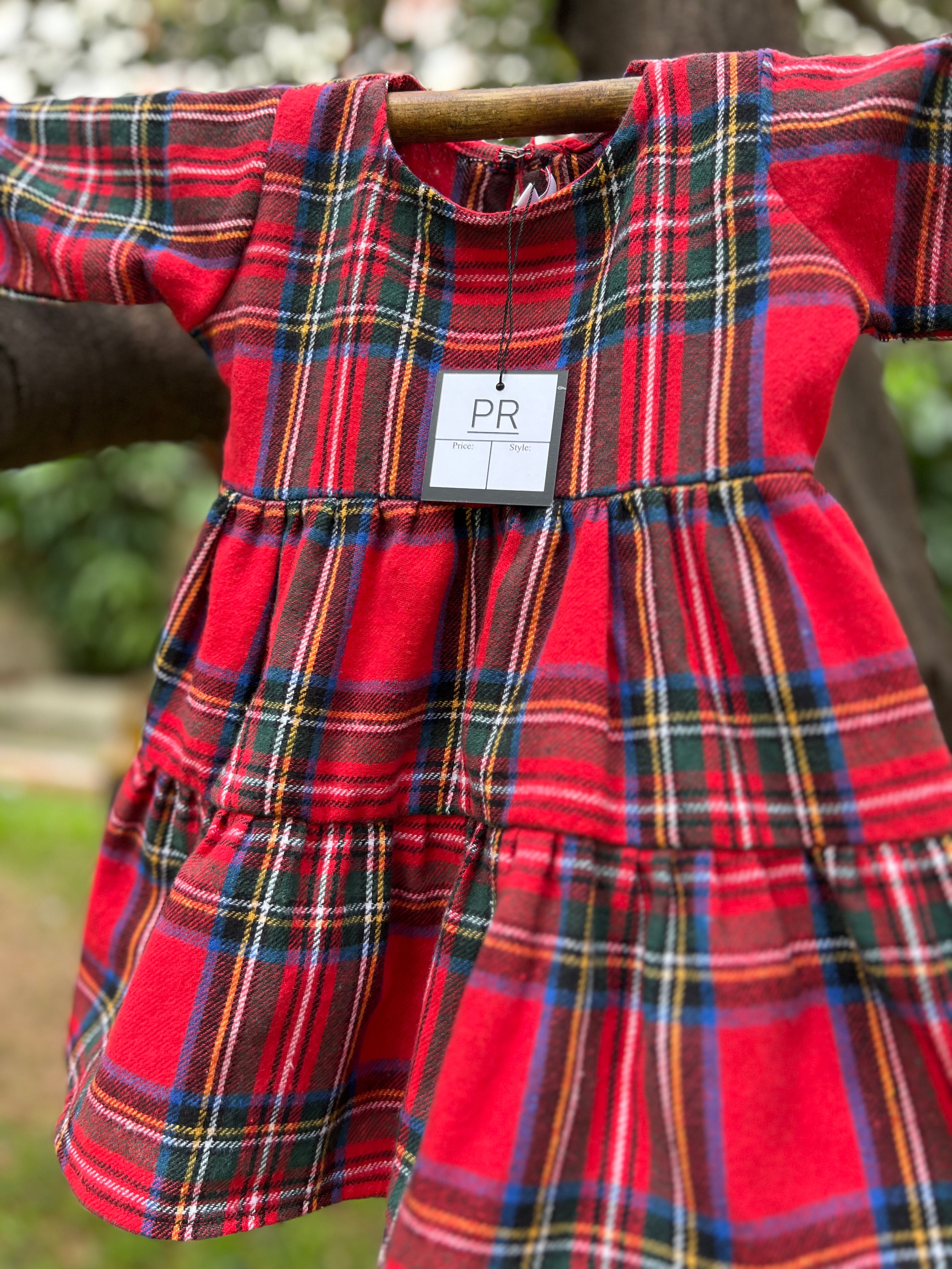 Woolen plaid Frock