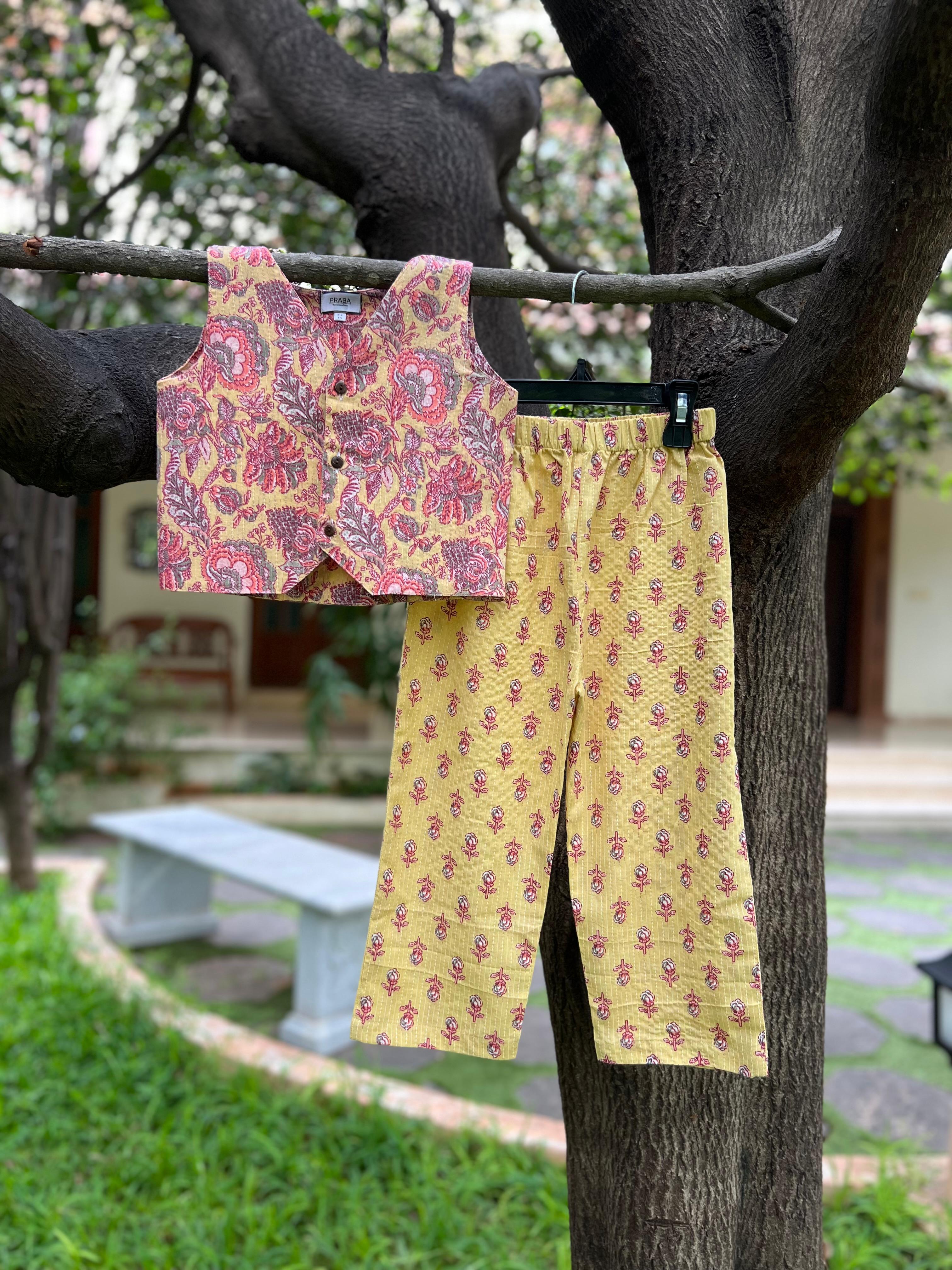 Vest-Top and Full Pant Set