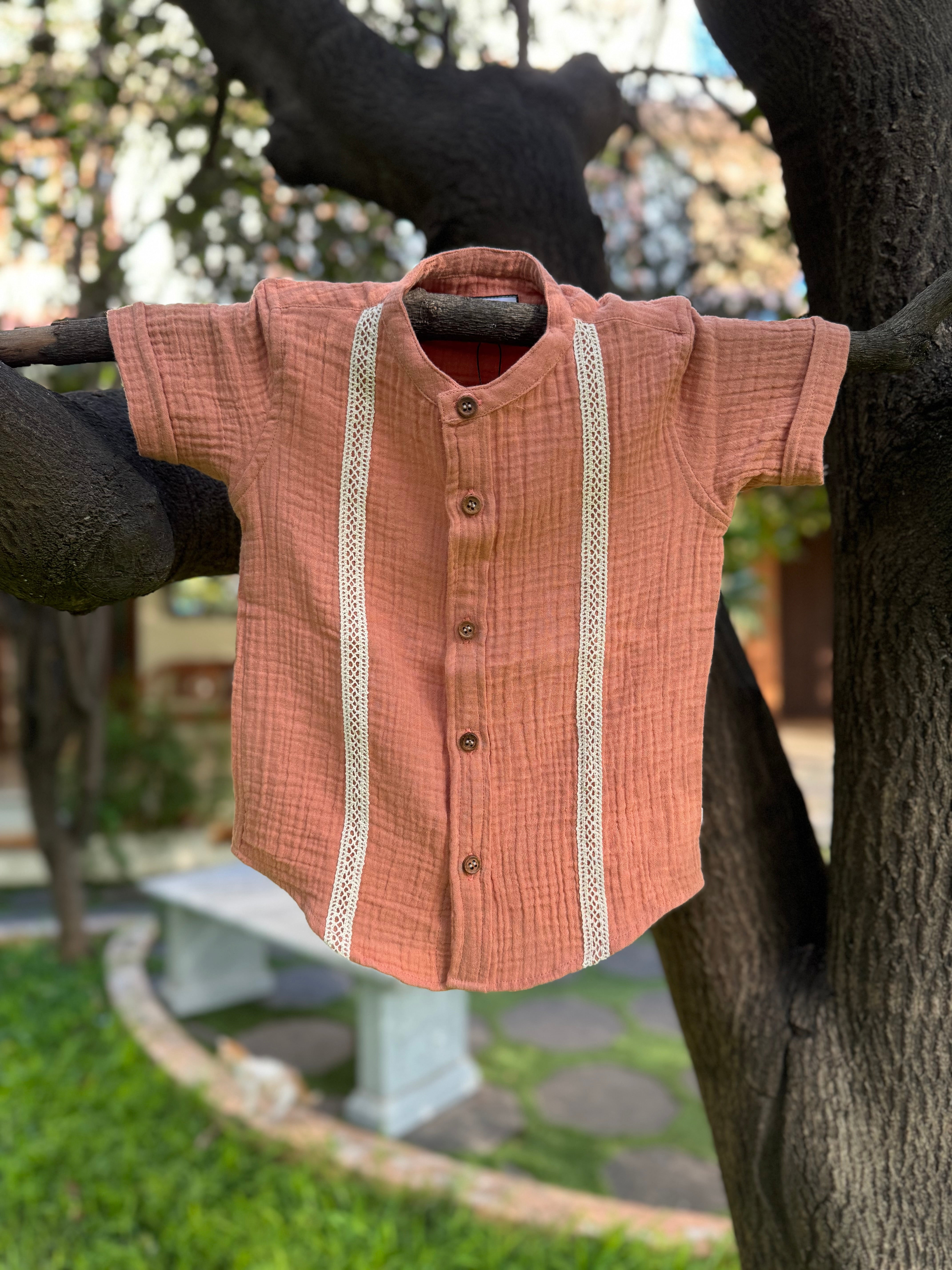 PR’s Signature Style, Soft Maroon with Lace