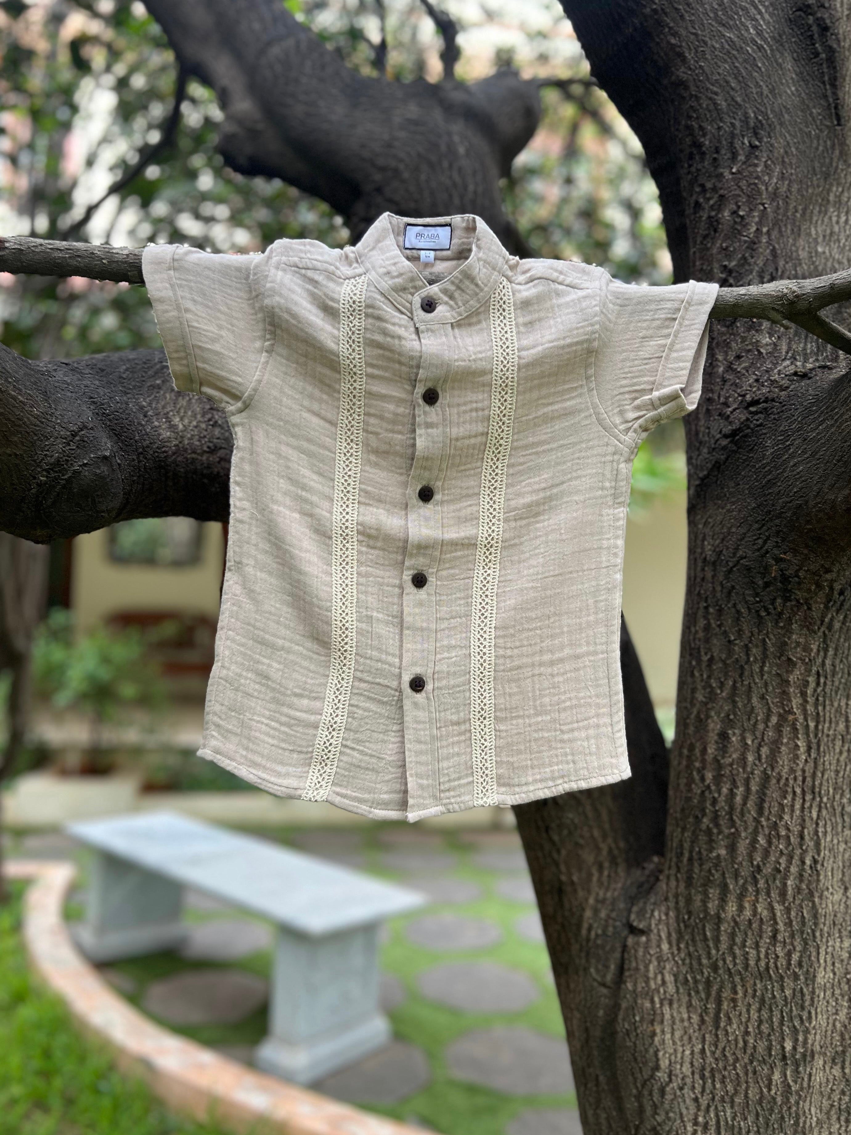 PR’s Signature Style, Cream Shirt with Lace