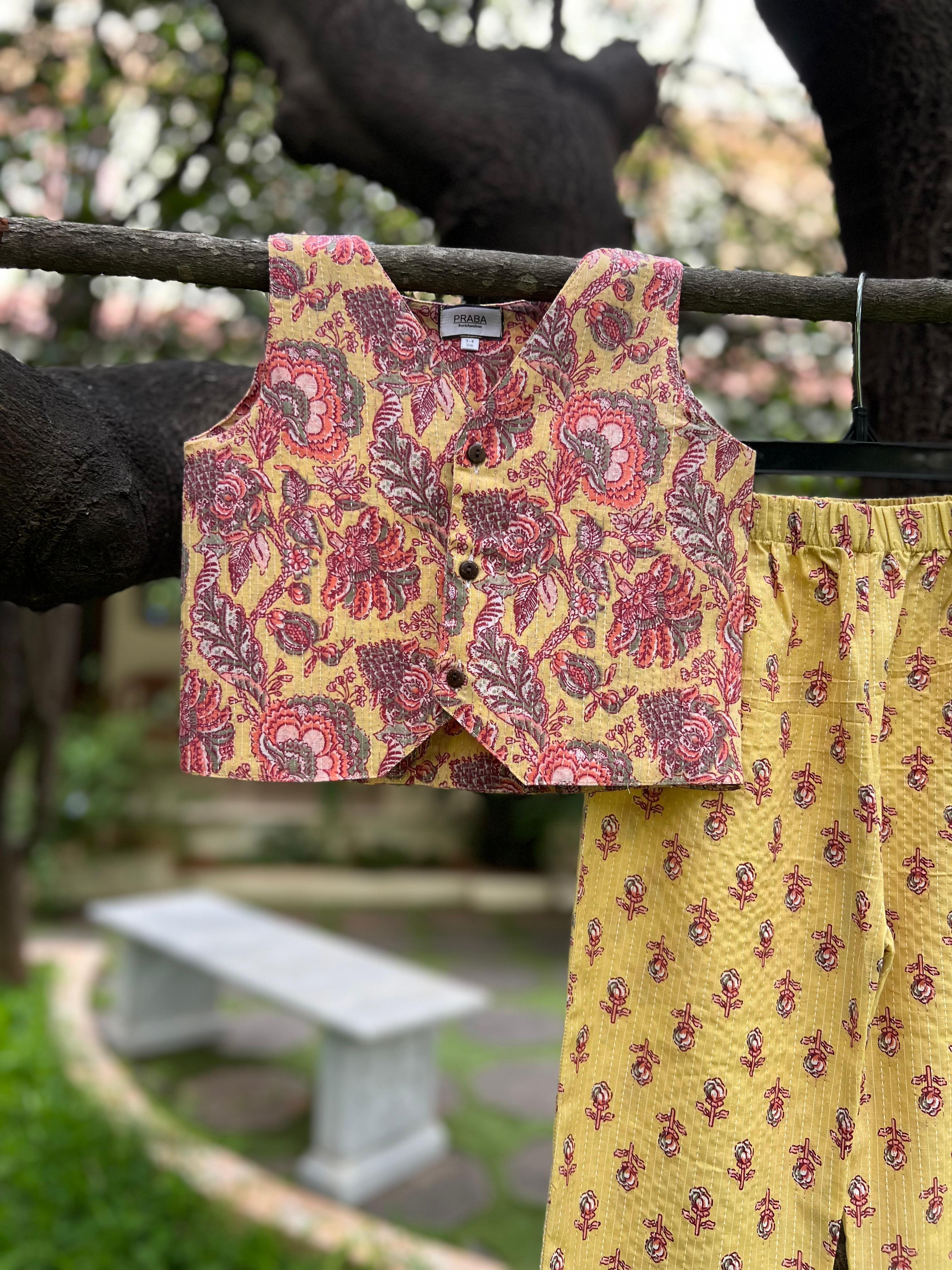 Vest-Top and Full Pant Set