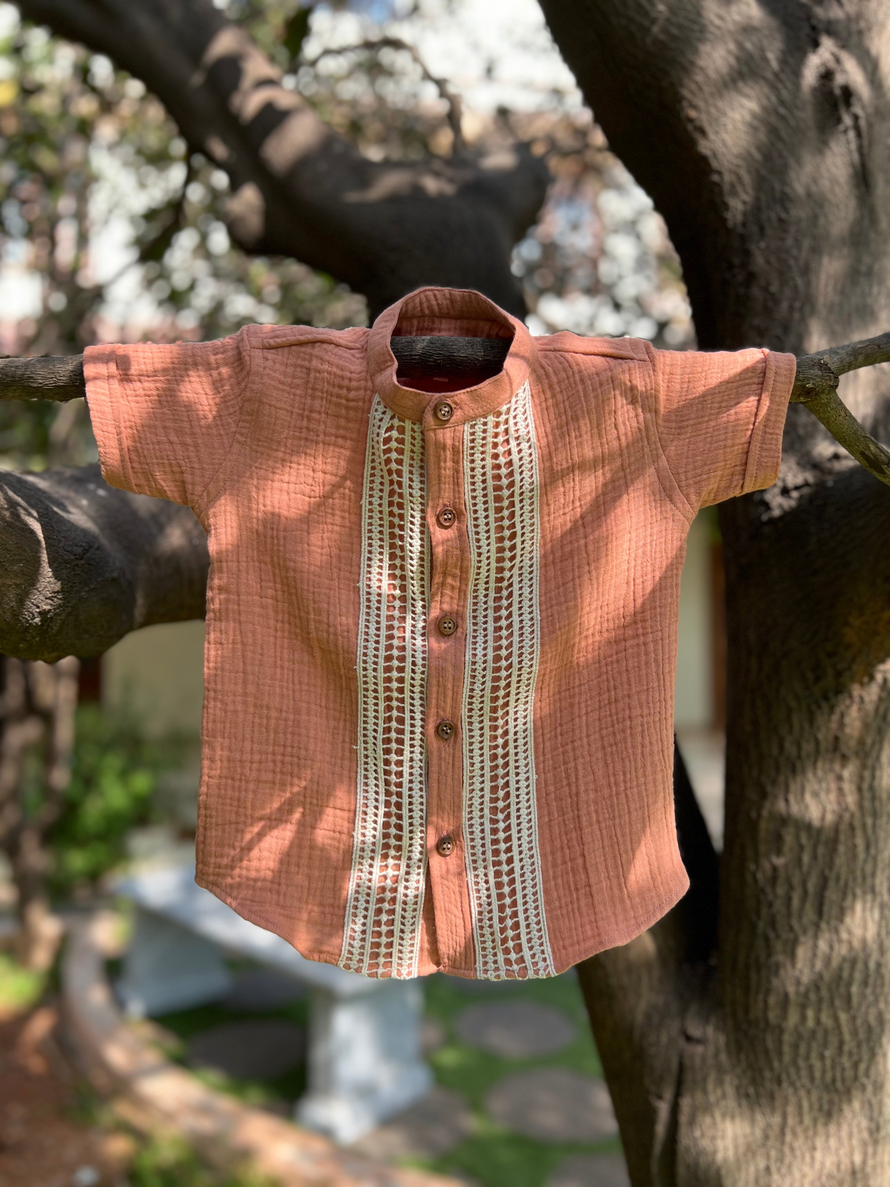 PR’s Signature Style, Soft Maroon with  Lace