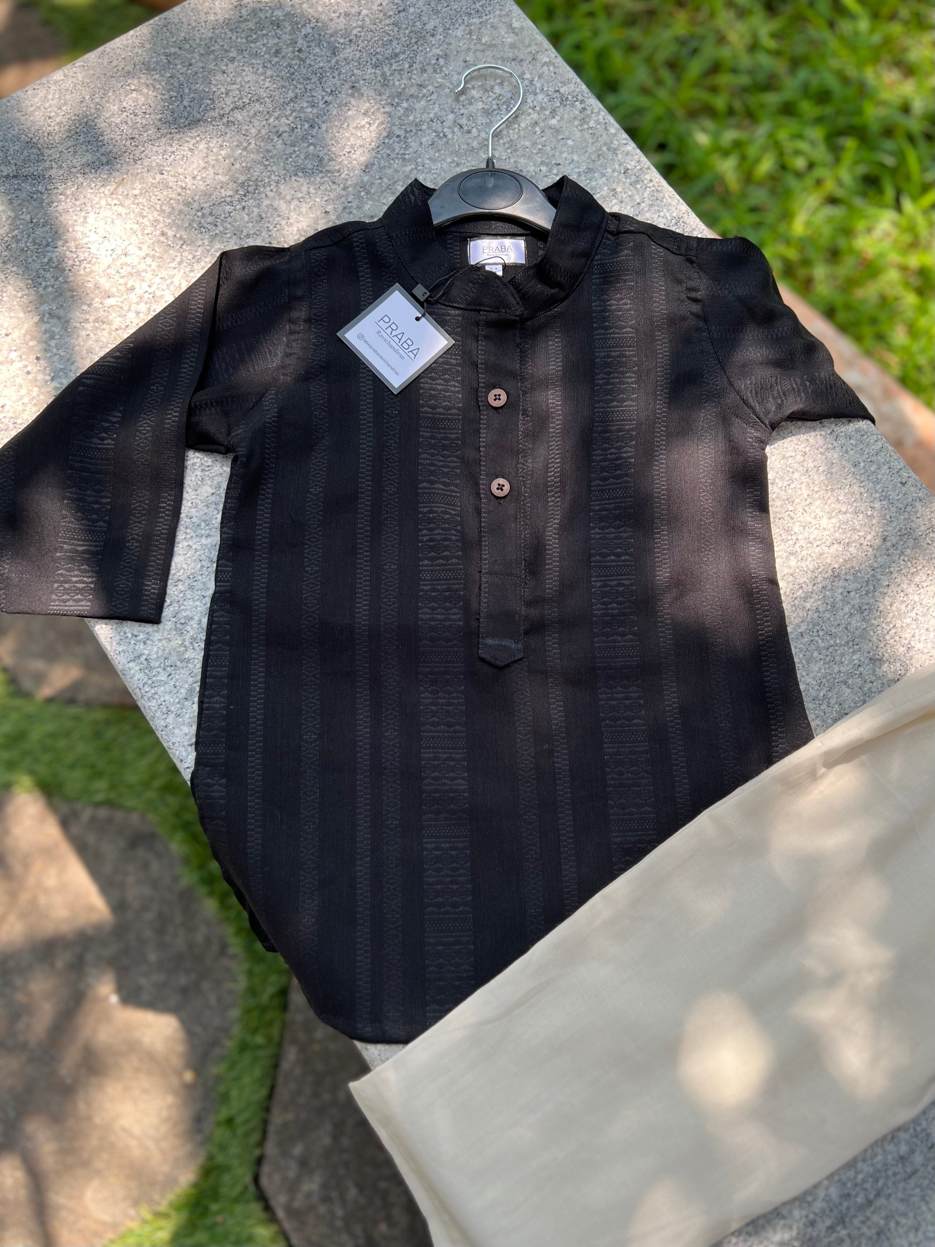 Black kurta Pyjama set