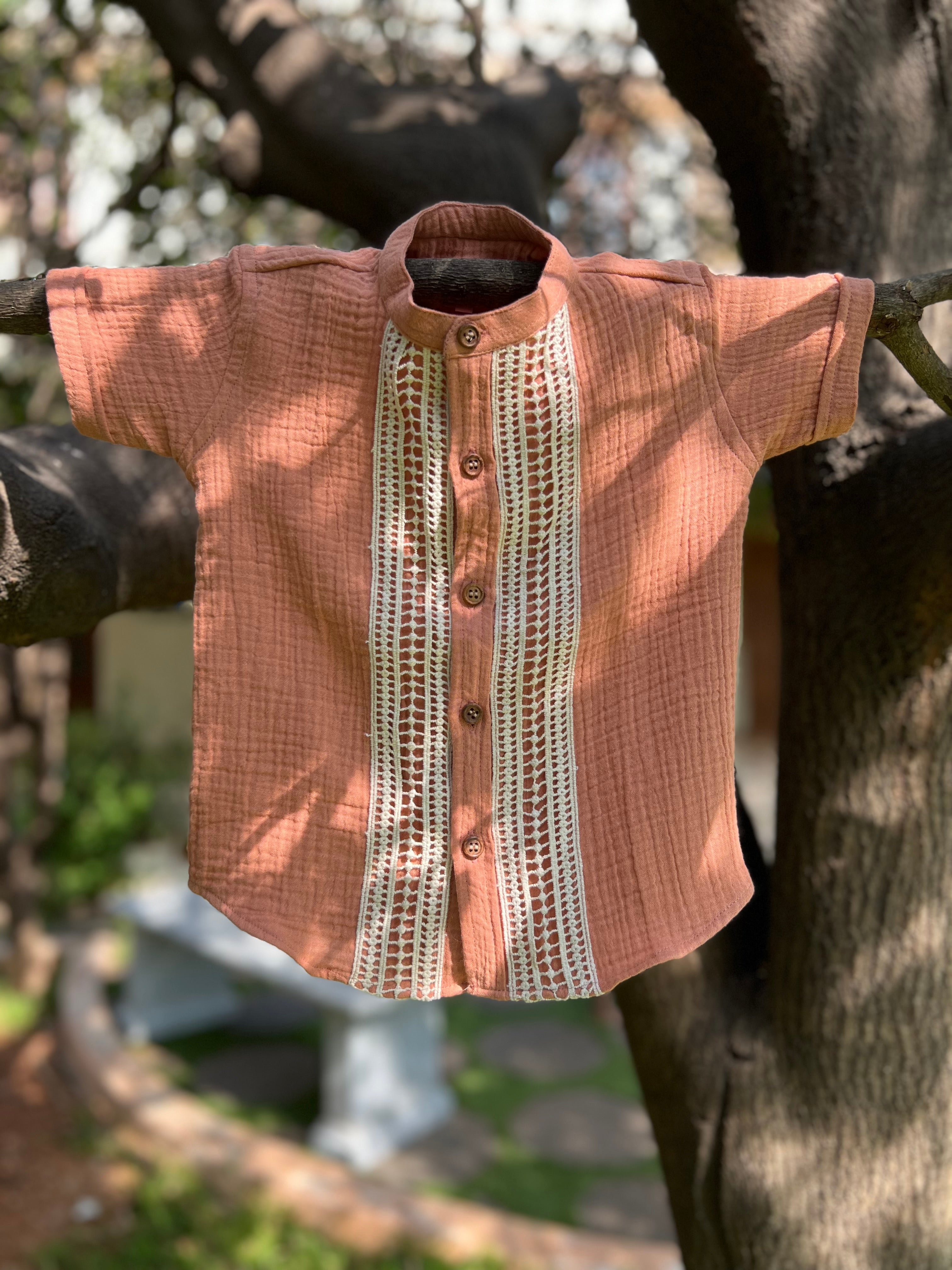 PR’s Signature Style, Soft Maroon with  Lace