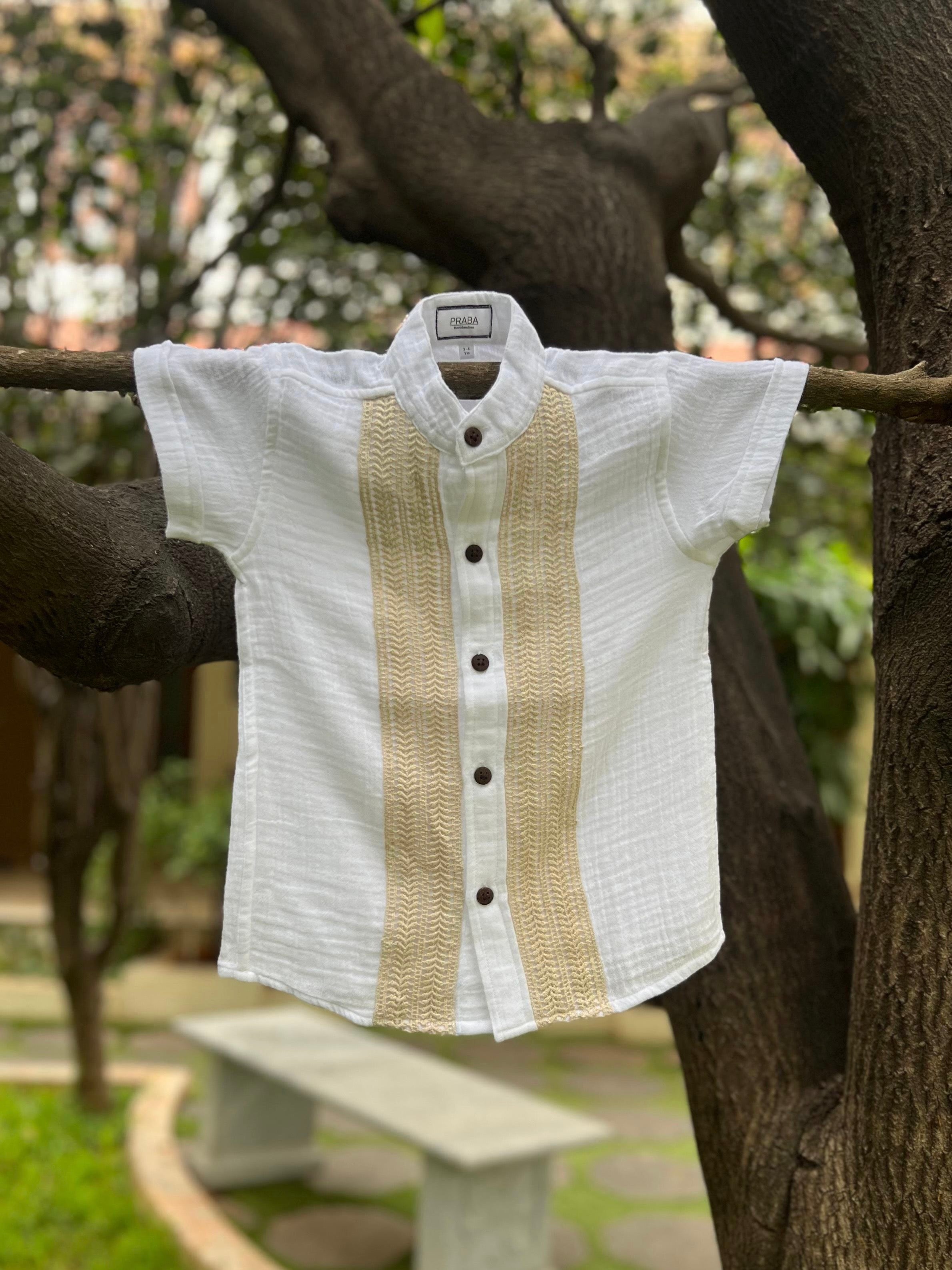 PR’s Signature Style, White Shirt with Lace