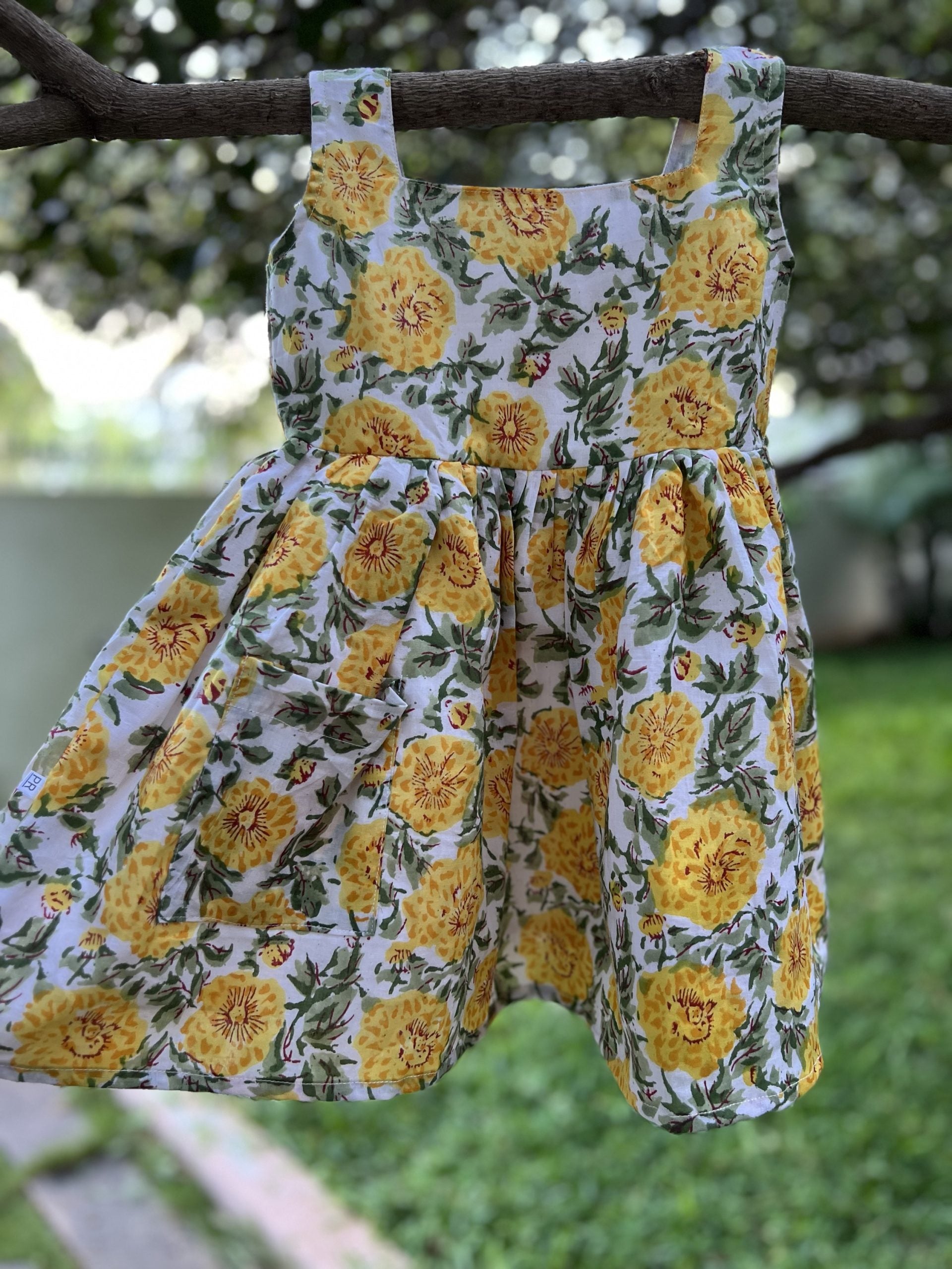 White and Yellow frock