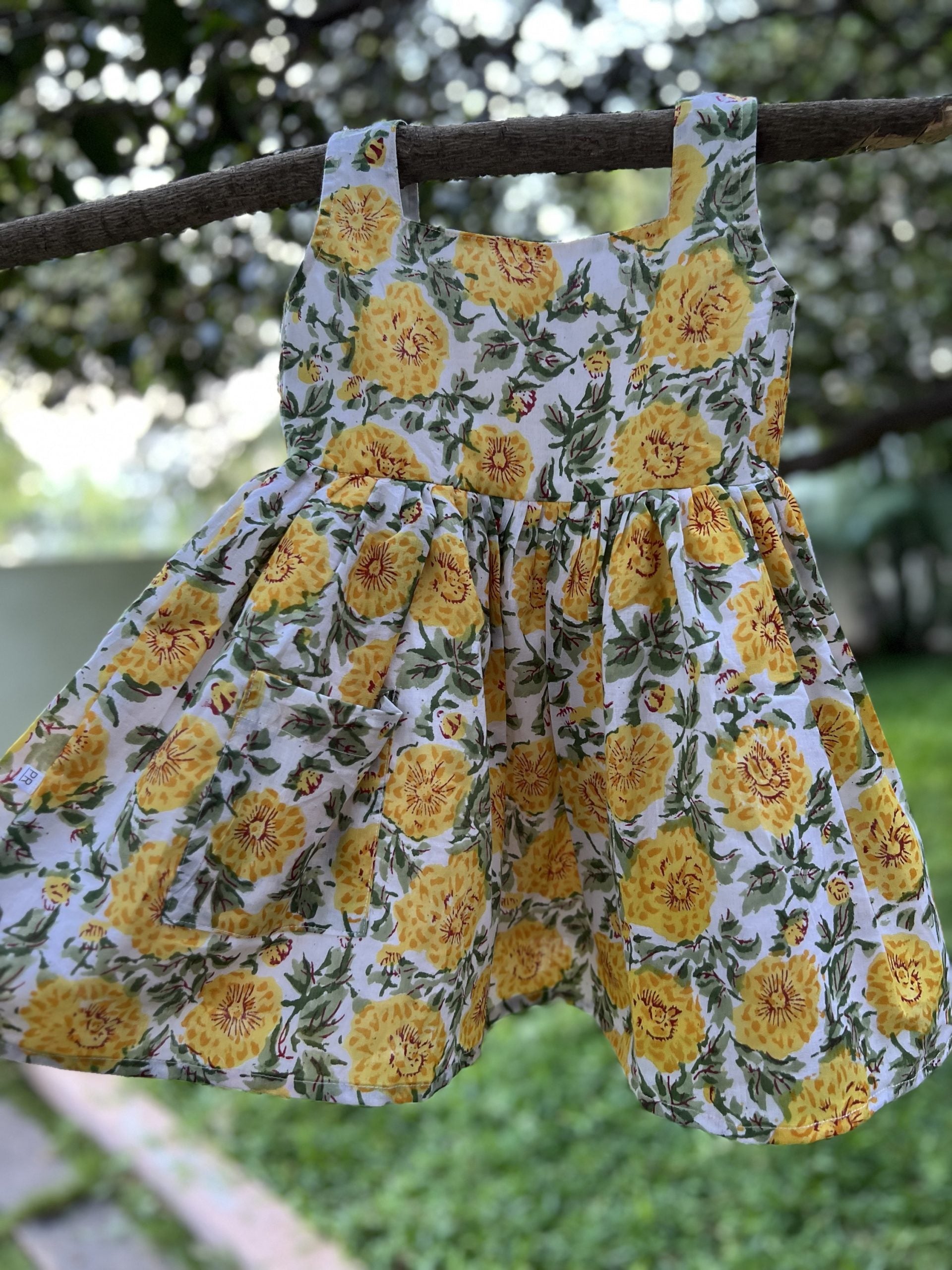 White and Yellow frock