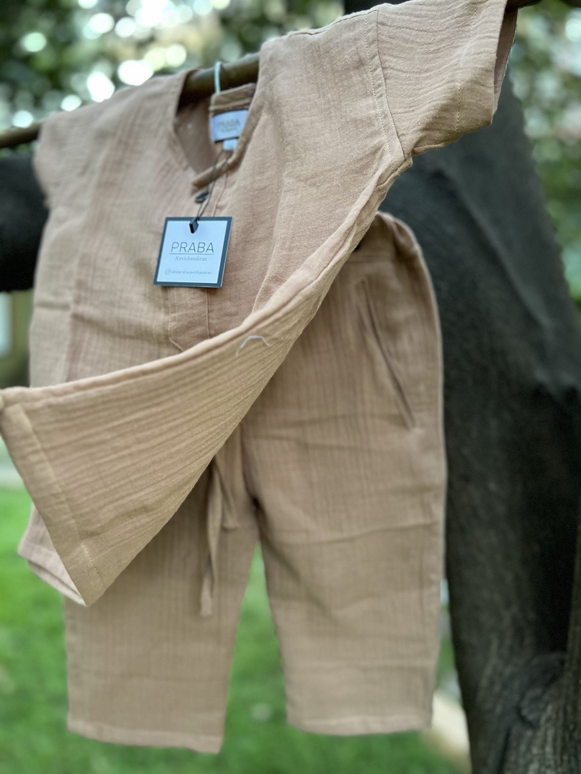 Linen cotton Shirt & pants Set