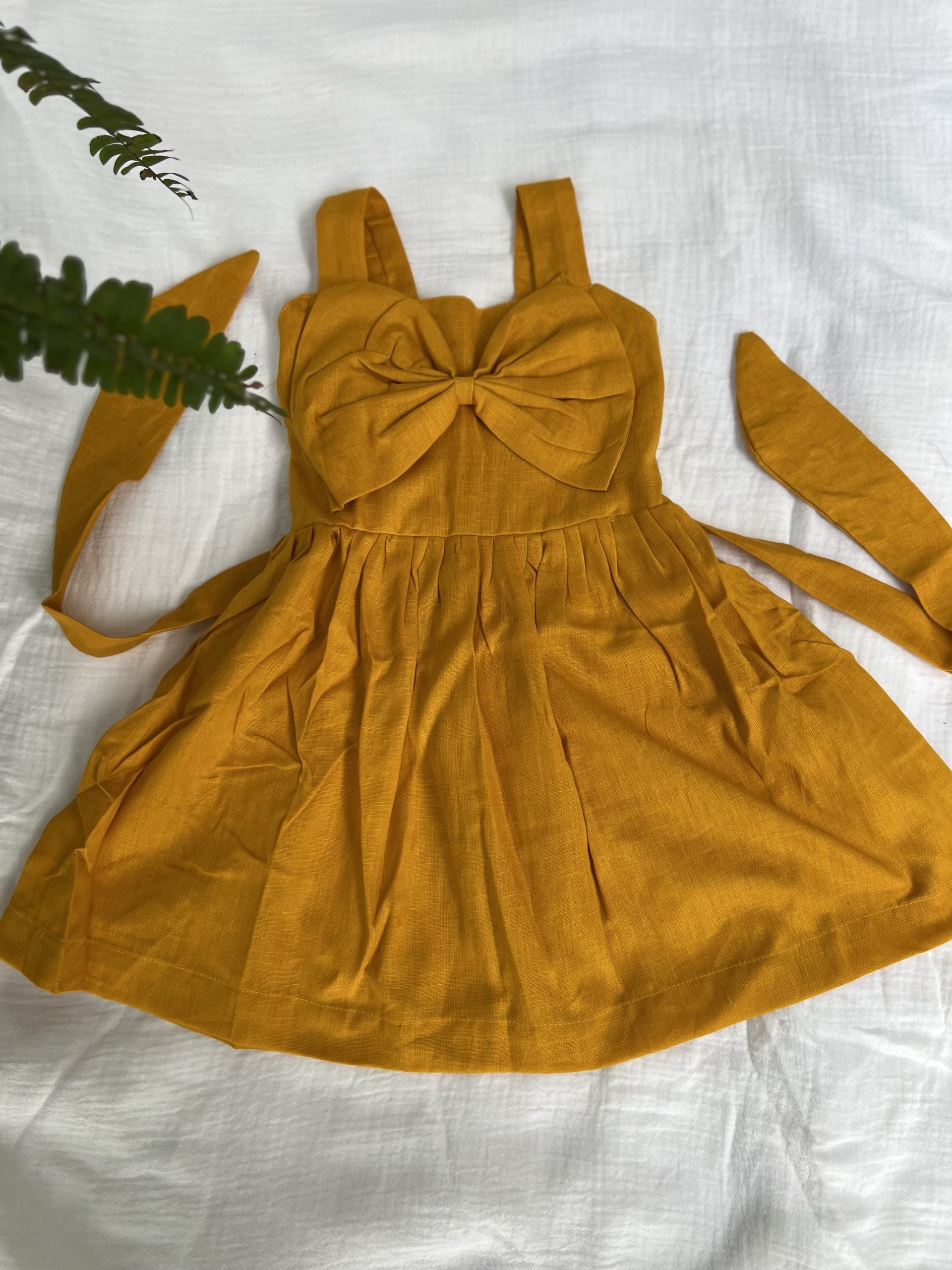 Yellow Dress with Bow