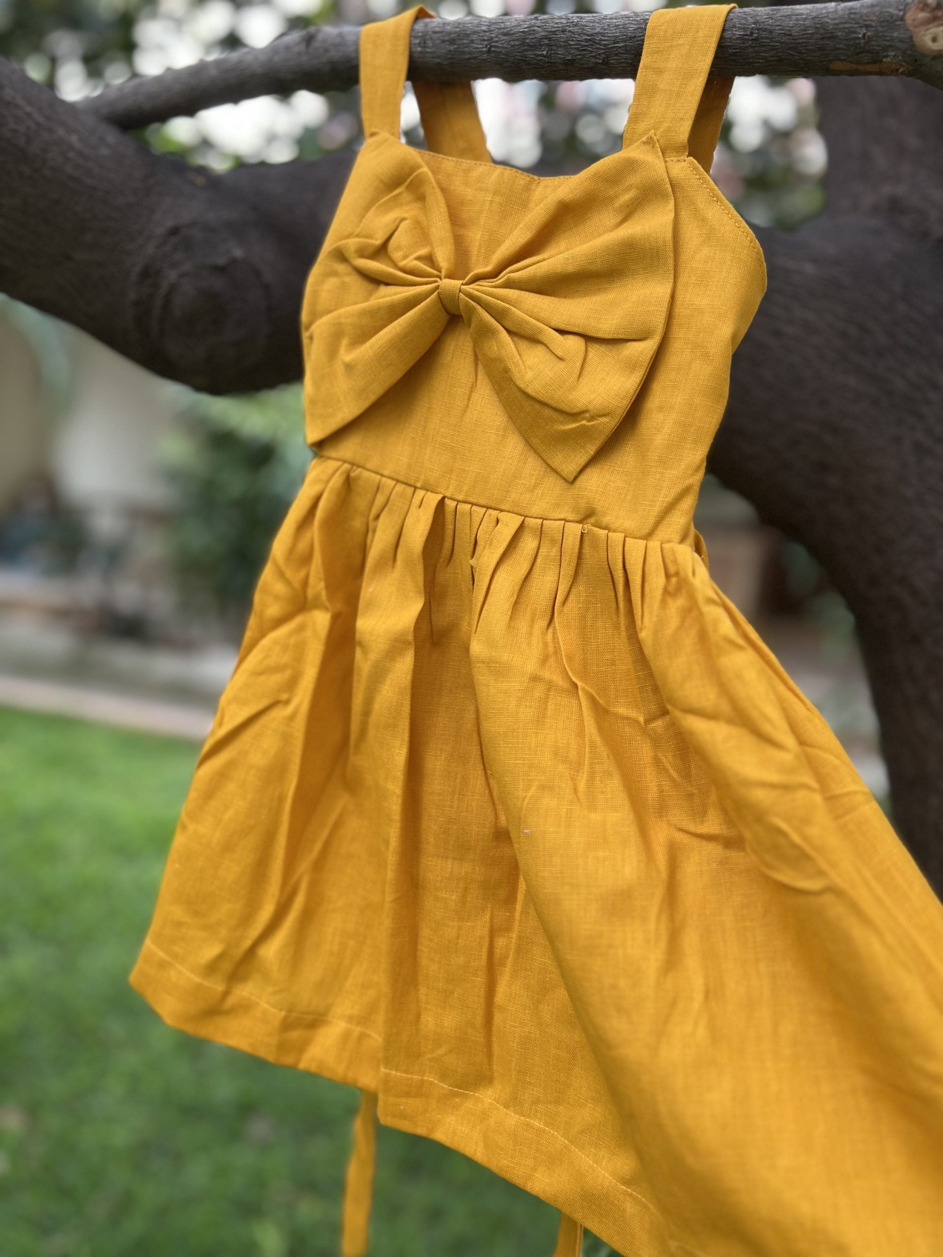 Yellow Dress with Bow