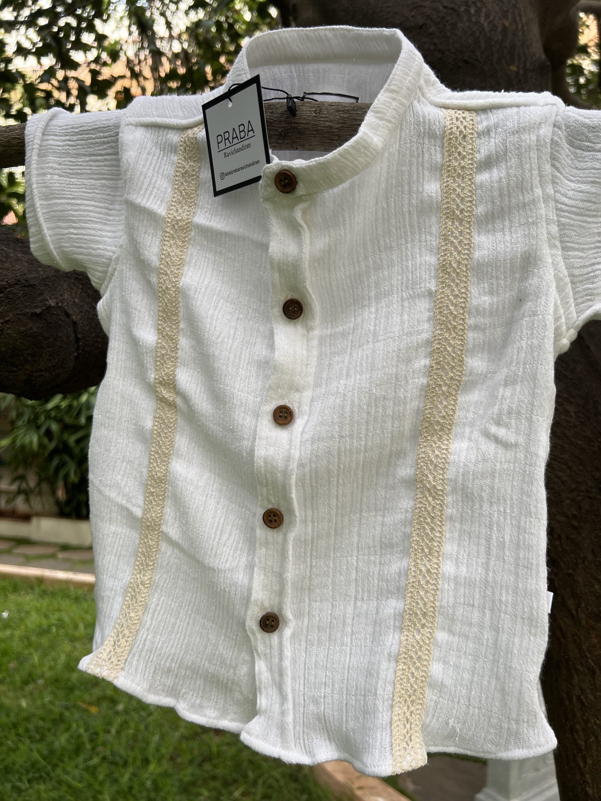 PR’s Signature Style, White Shirt with Lace