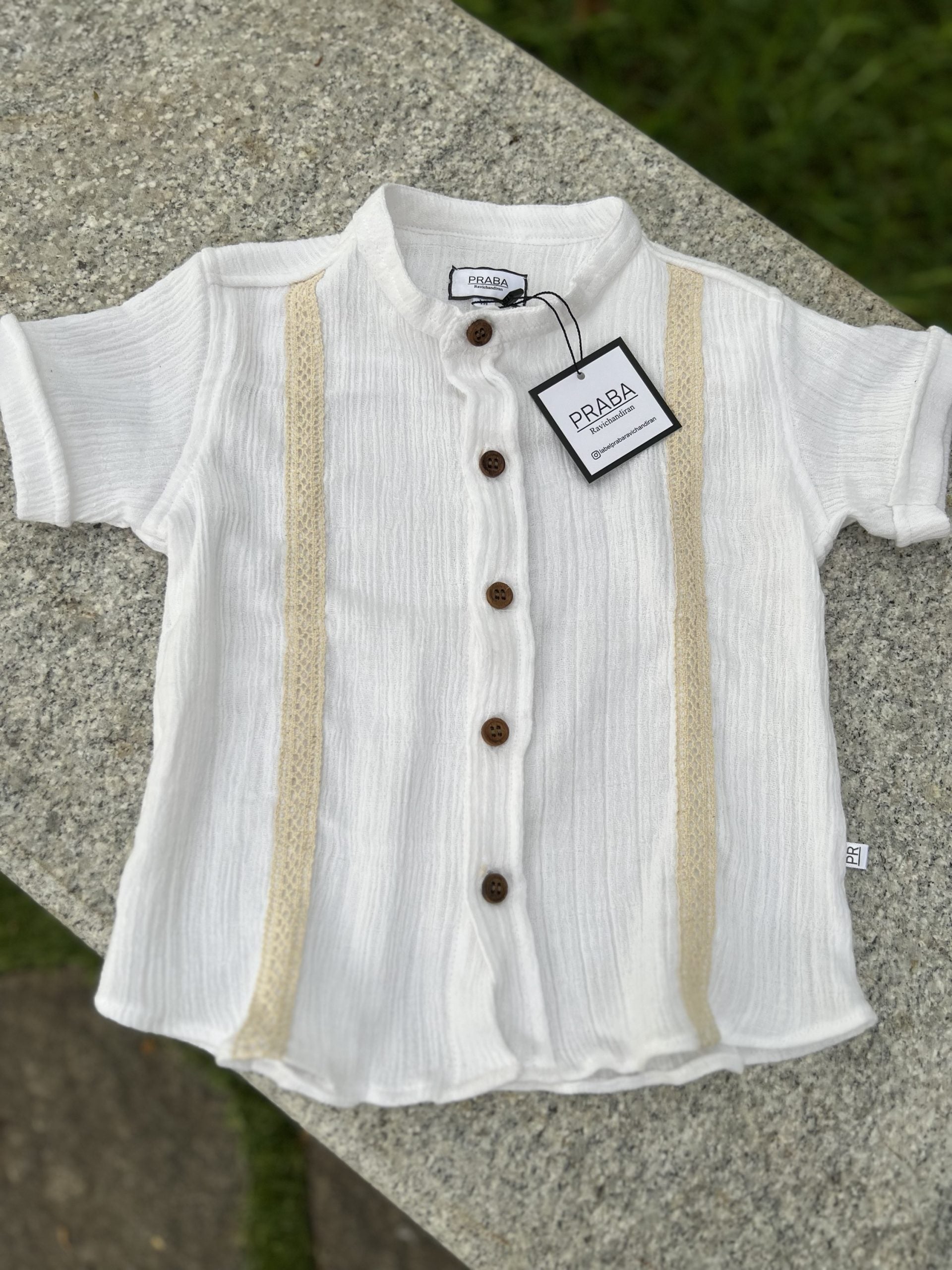 PR’s Signature Style, White Shirt with Lace