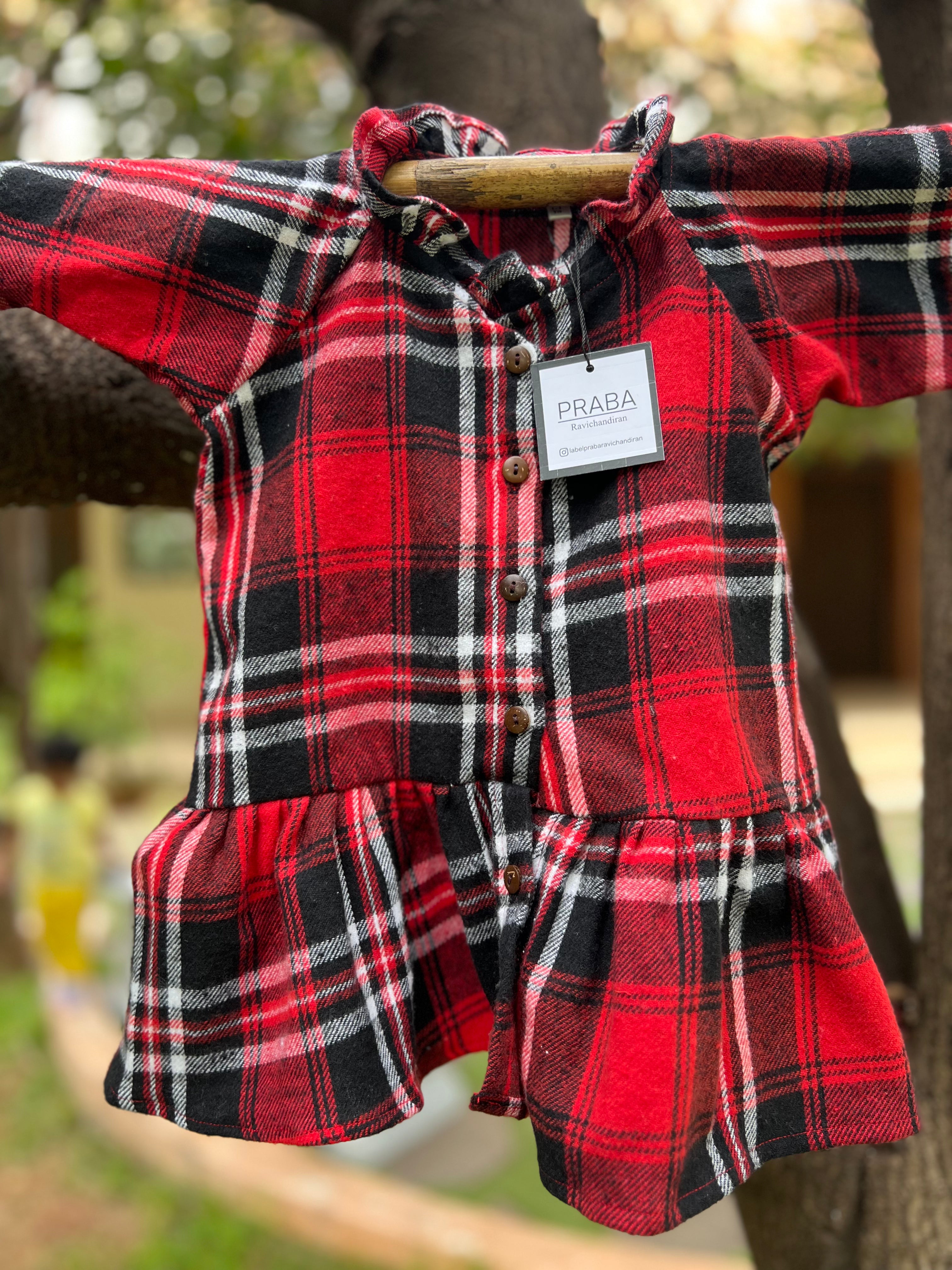 Woolen Plaid Frock