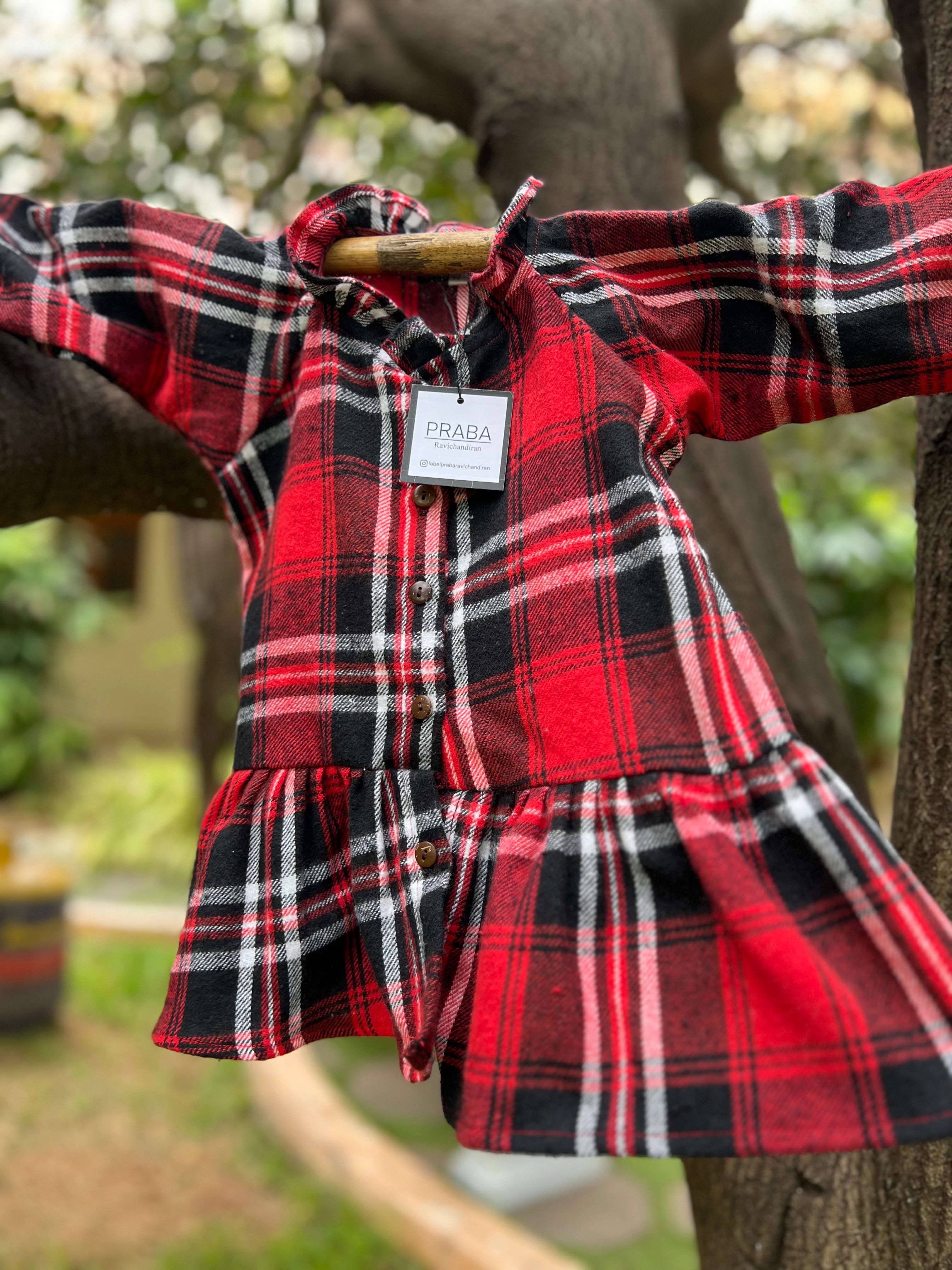 Woolen Plaid Frock