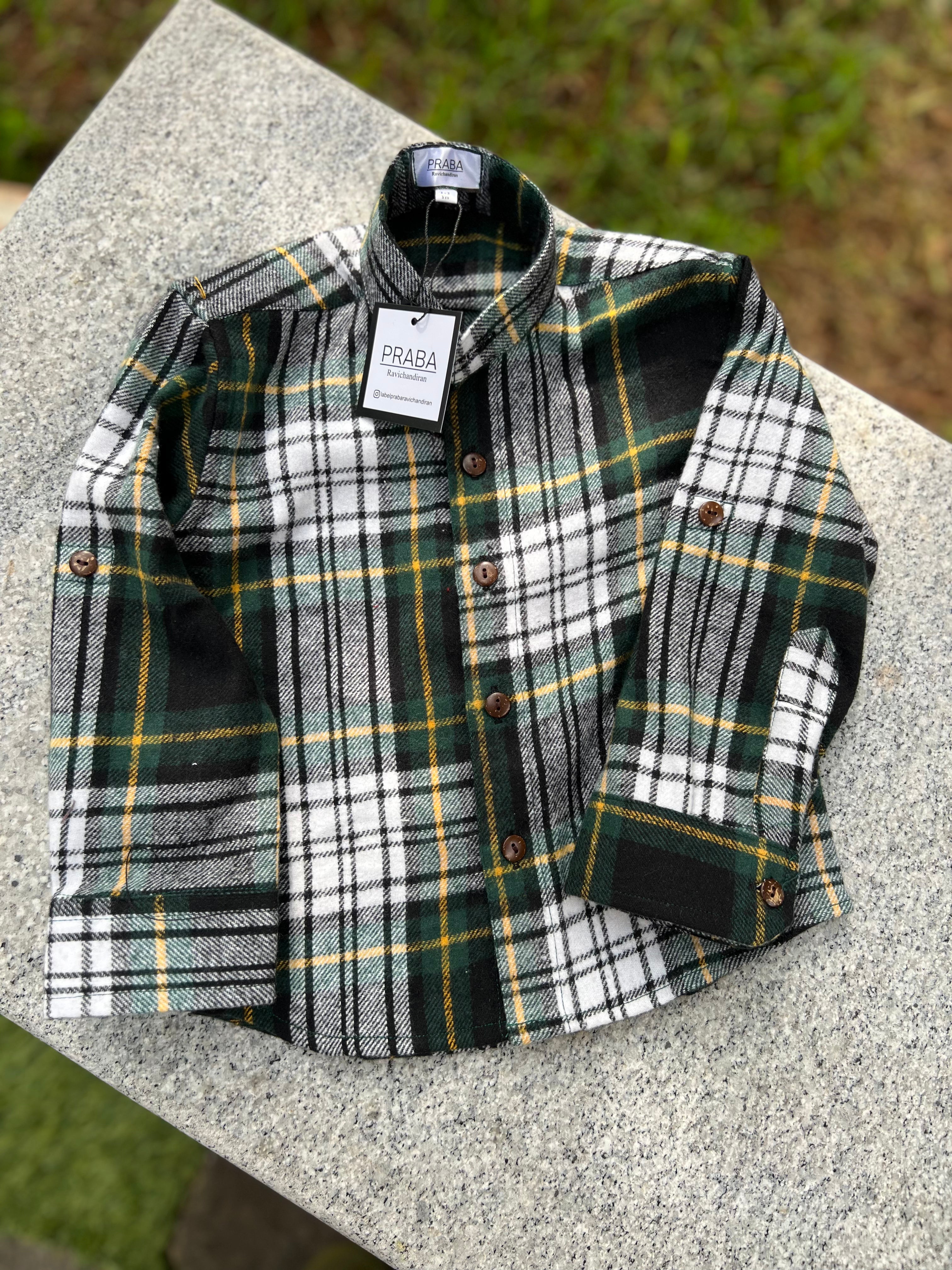 Woolen Plaid warm Shirt