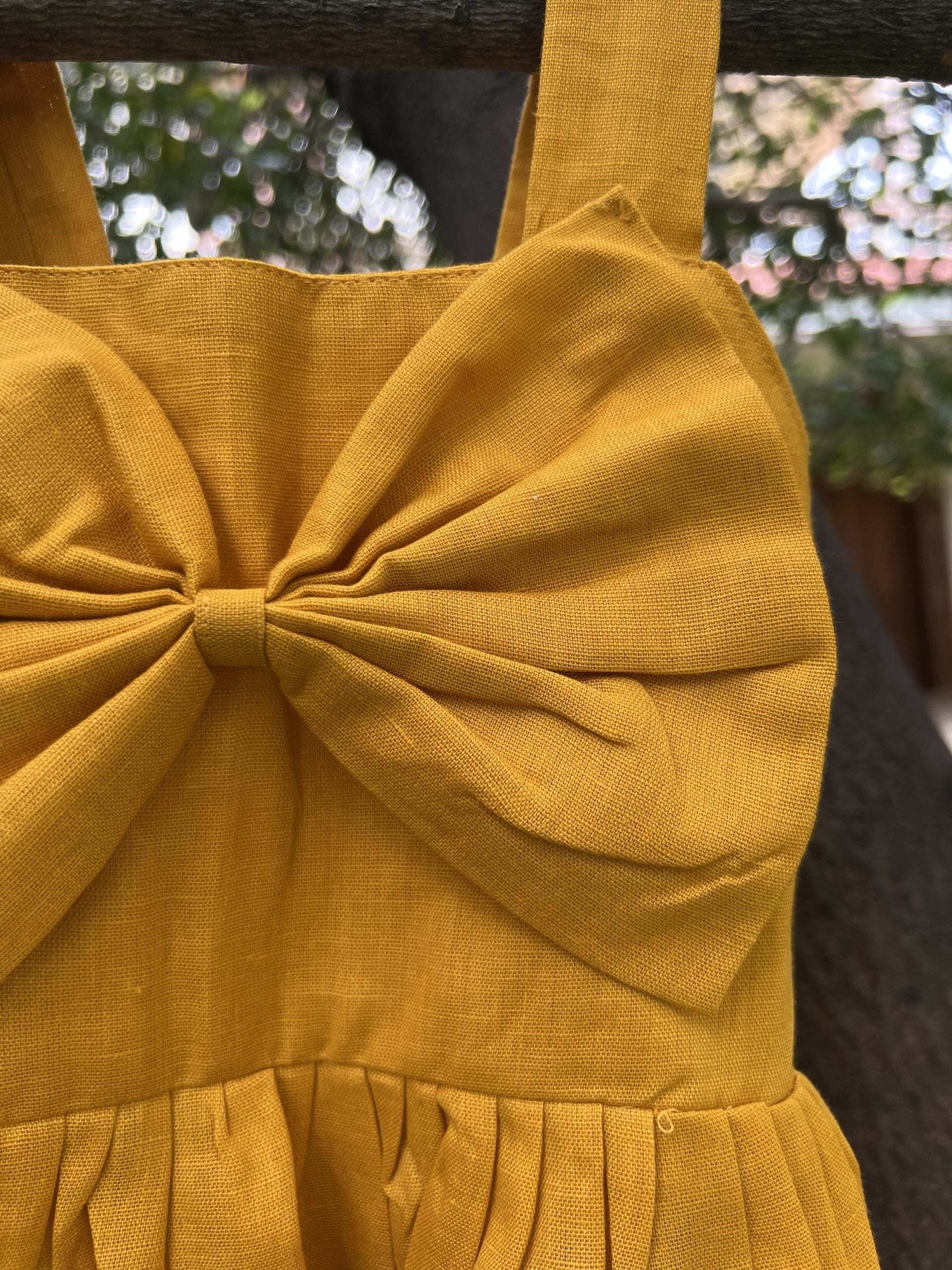 Yellow Dress with Bow